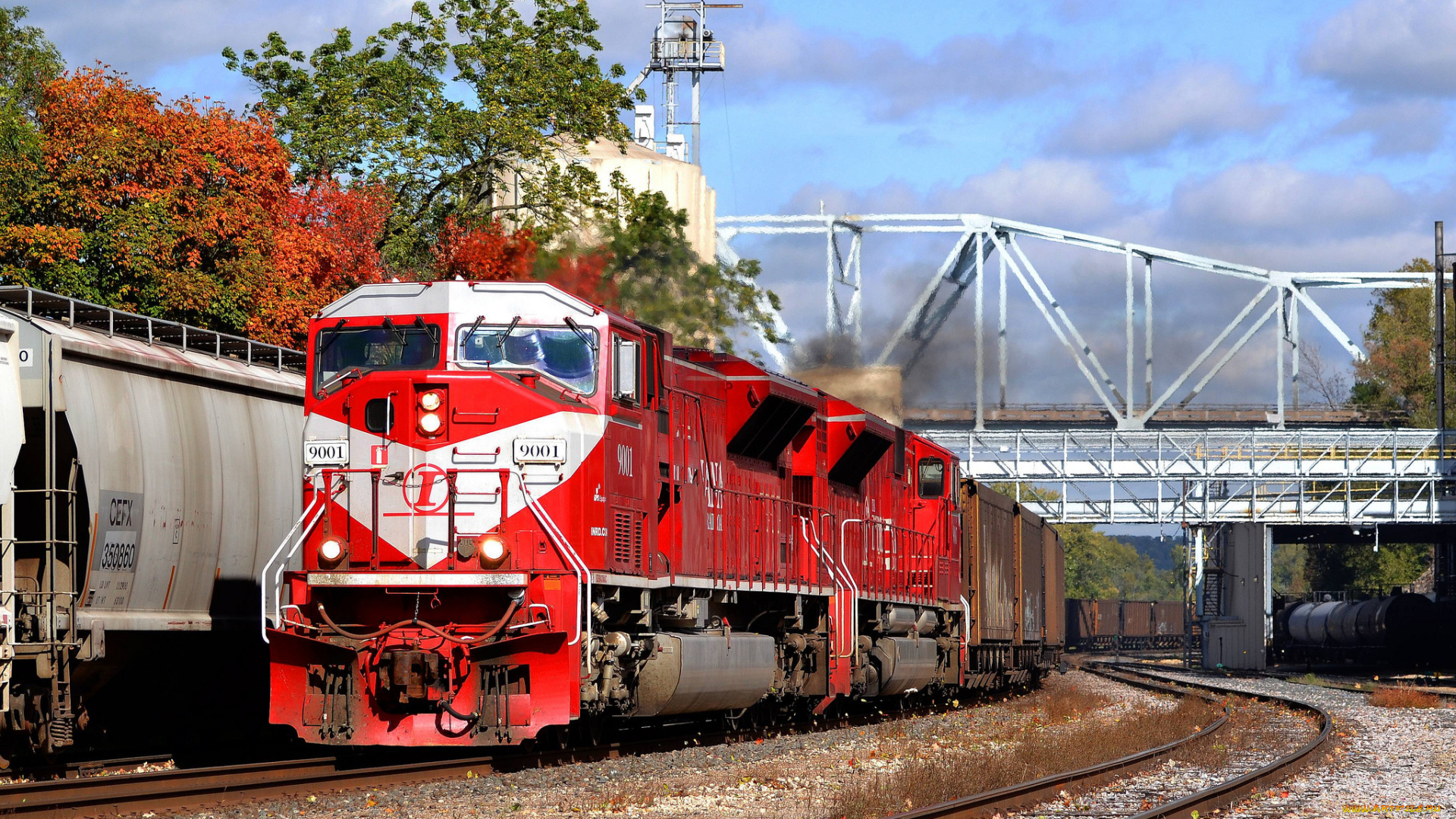 техника, поезда, железная, дорога, локомотив, состав