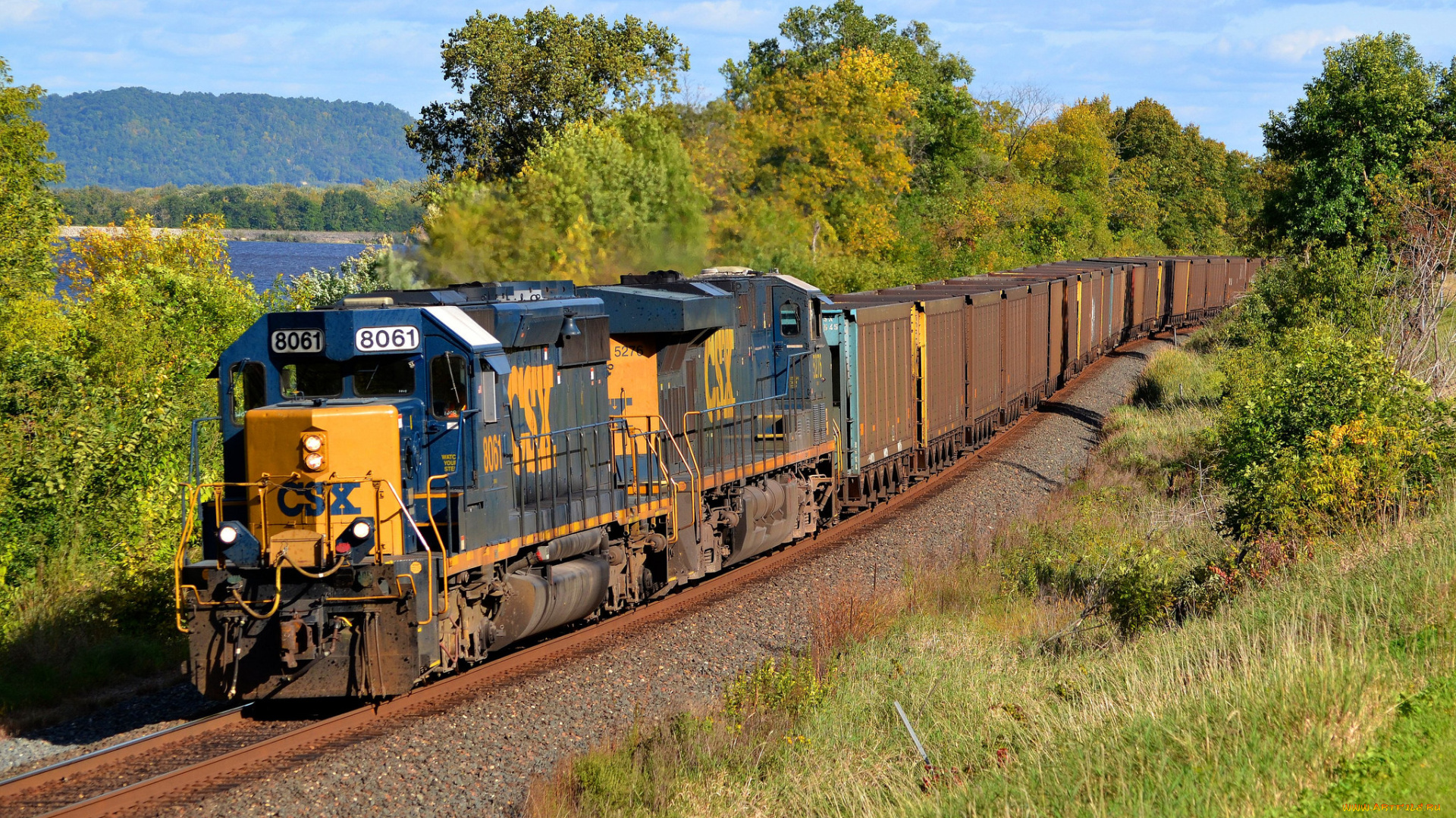 техника, поезда, железная, дорога, локомотив, состав