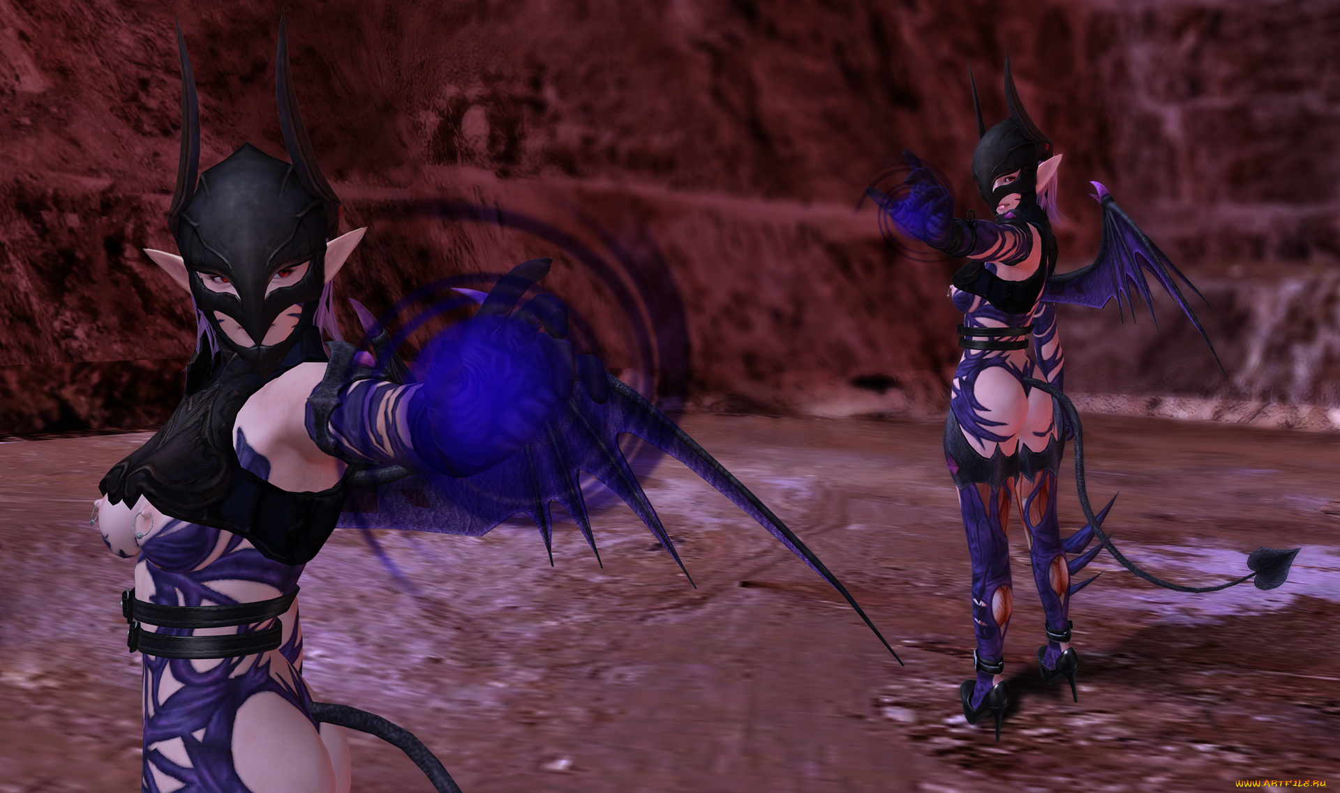 3д, графика, эльфы, , elves, фон, взгляд, эльфийки