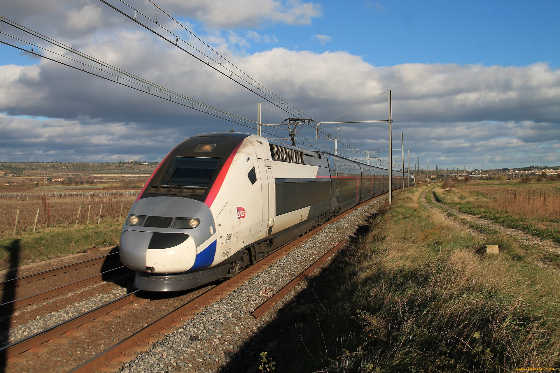 техника, поезда, железная, дорога, локомотив, состав