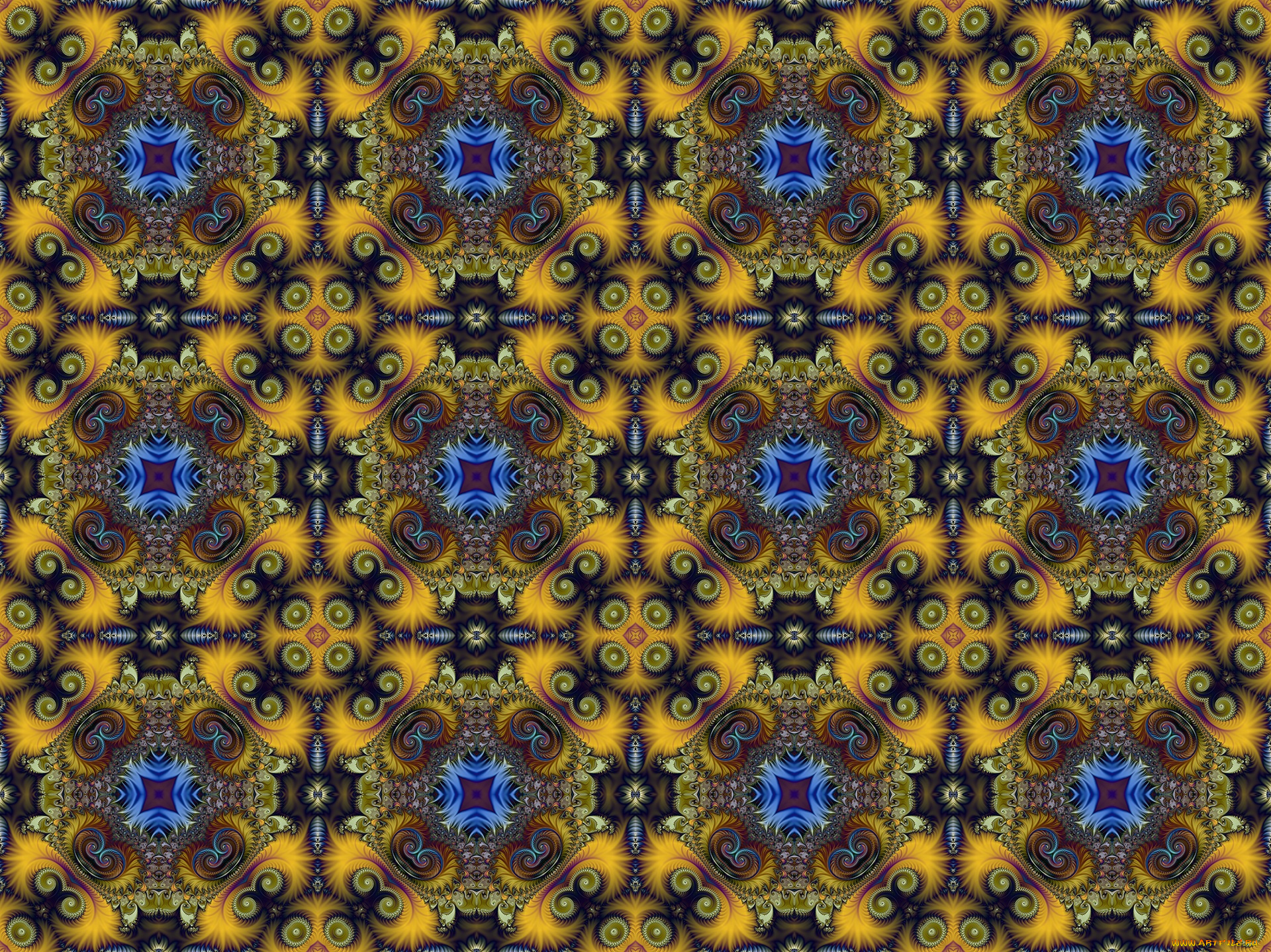 3д, графика, фракталы, , fractal, узор, цвета, фон