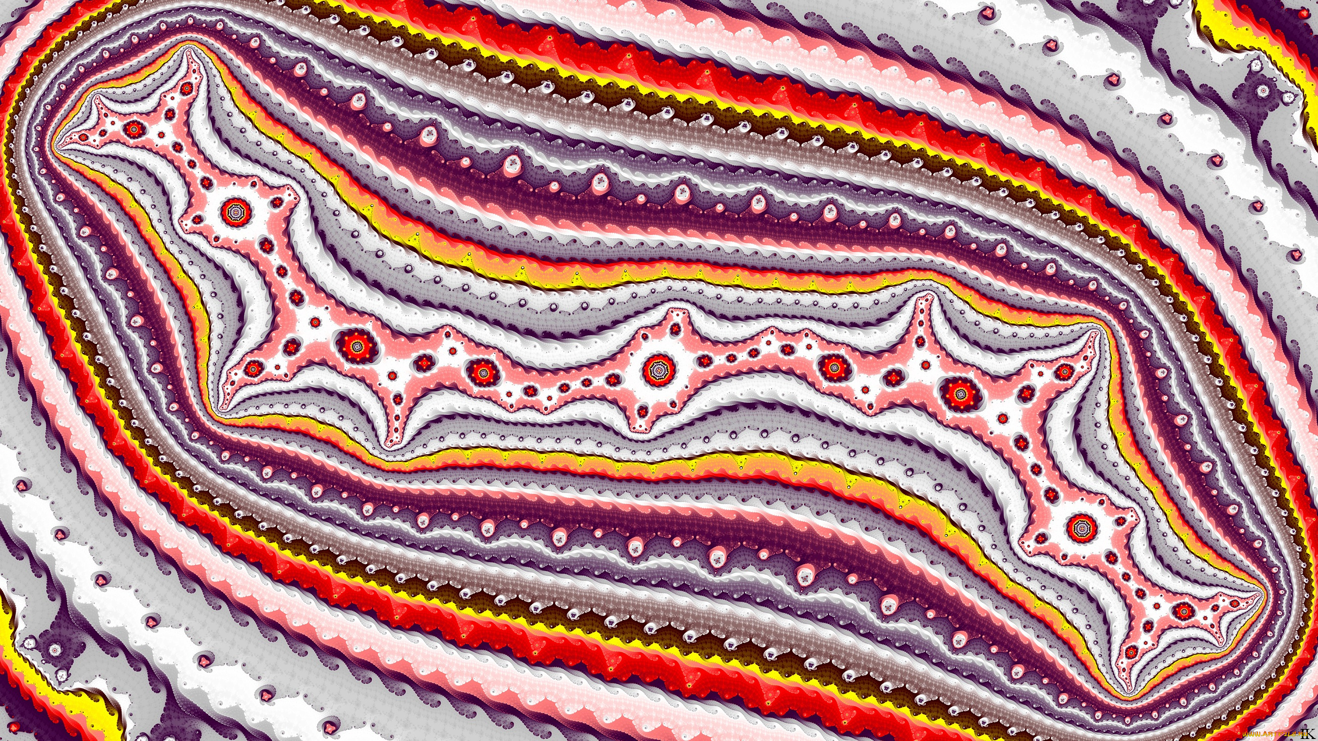 3д, графика, фракталы, , fractal, узор, цвета, фон