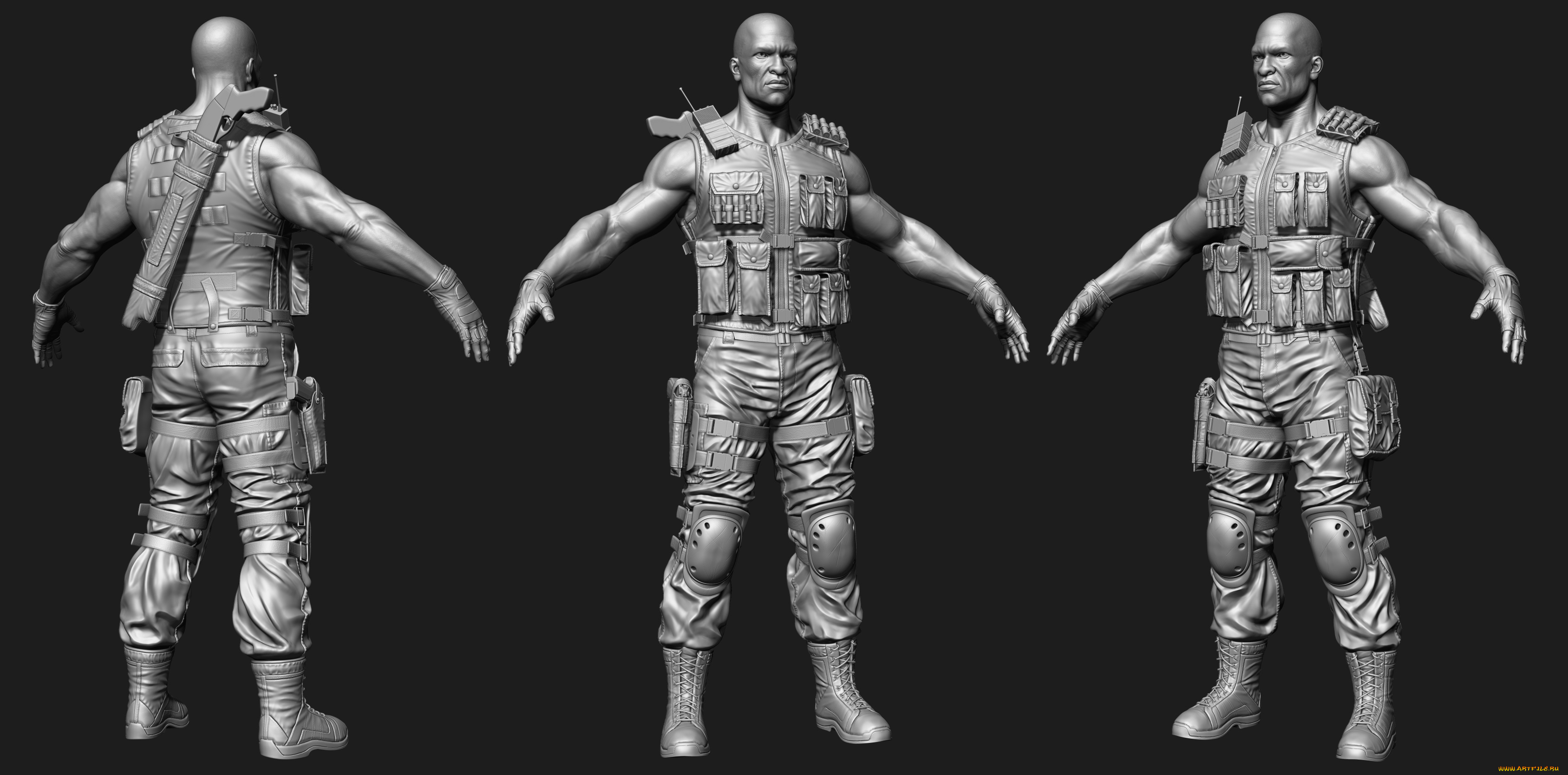 3д, графика, _science, fiction, солдат, фон