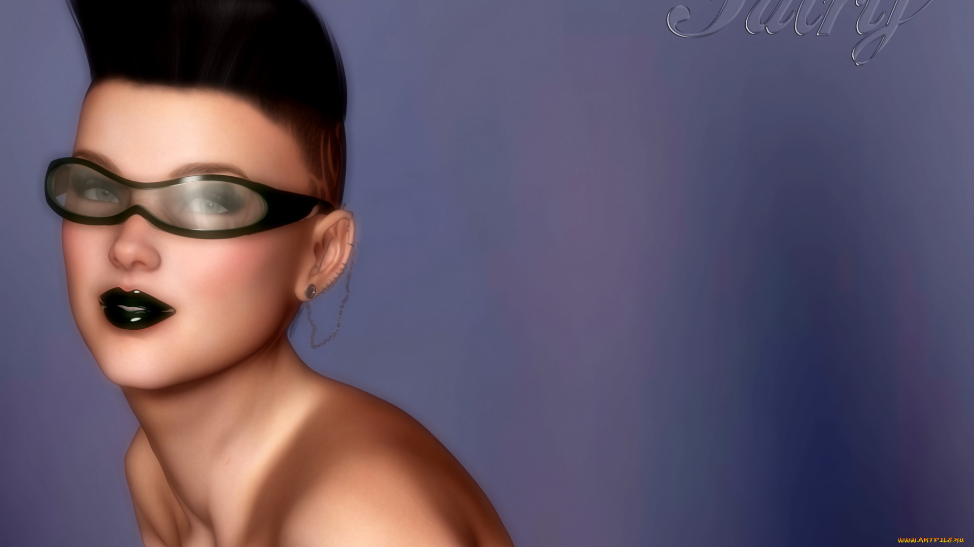 3д, графика, портрет, , portraits, фон, взгляд, девушка