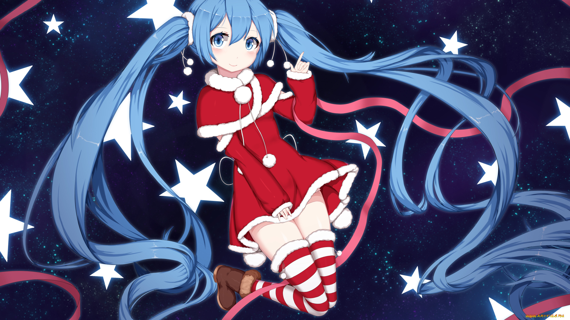 аниме, vocaloid, волосы, фон, девушка, взгляд