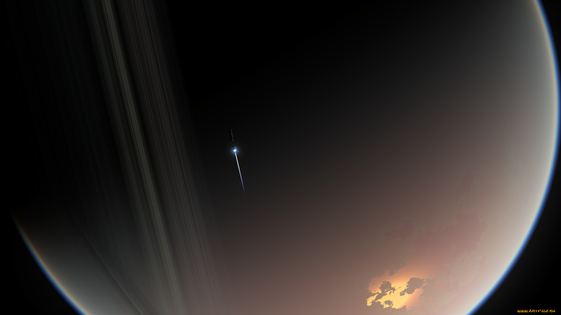 космос, арт, планета, вселенная