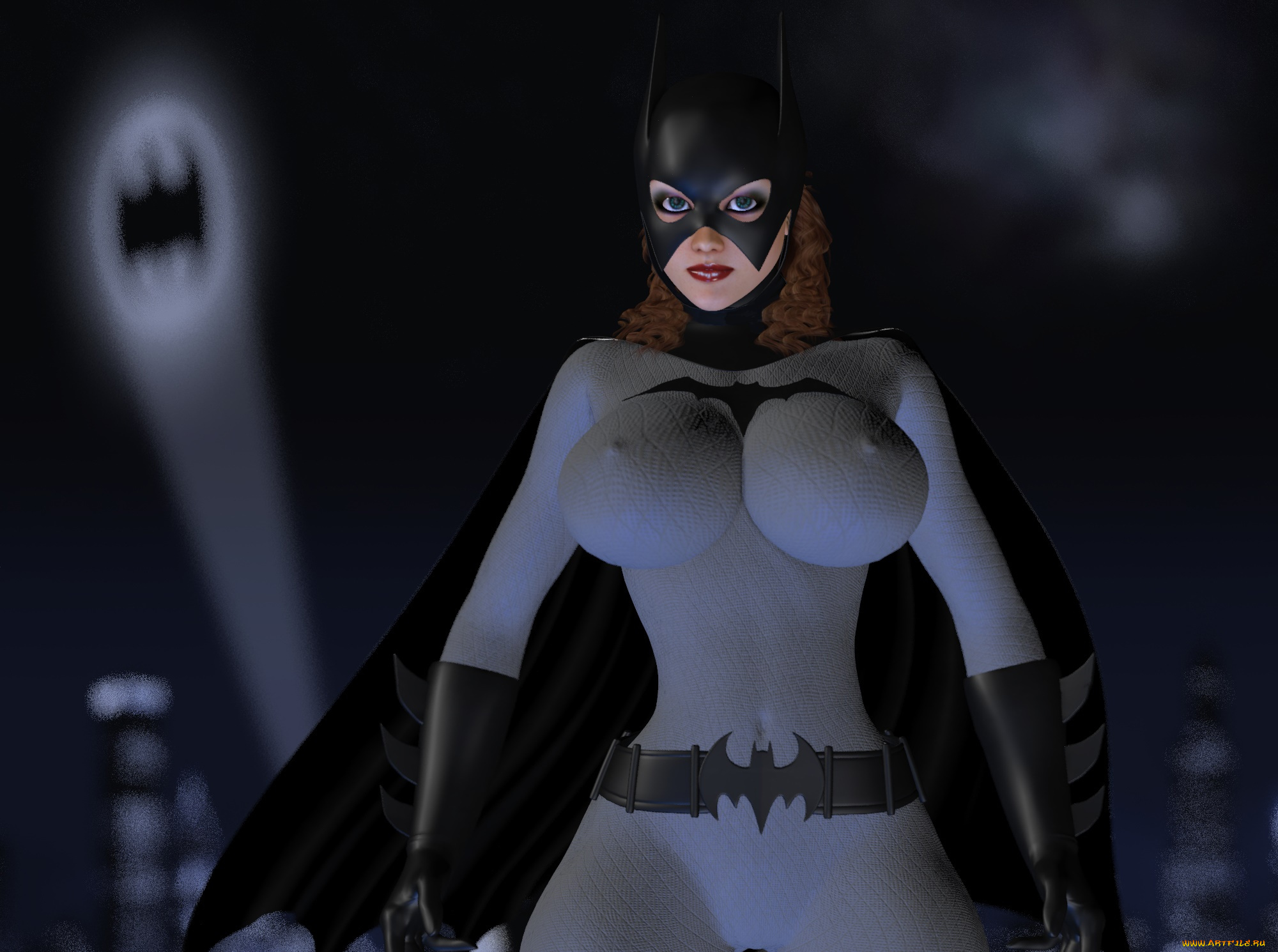 3д, графика, фантазия, , fantasy, девушка, супермен, фон, взгляд