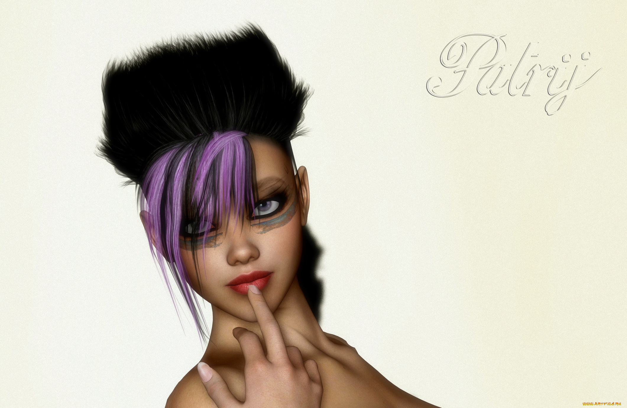 3д, графика, портрет, , portraits, фон, взгляд, девушка