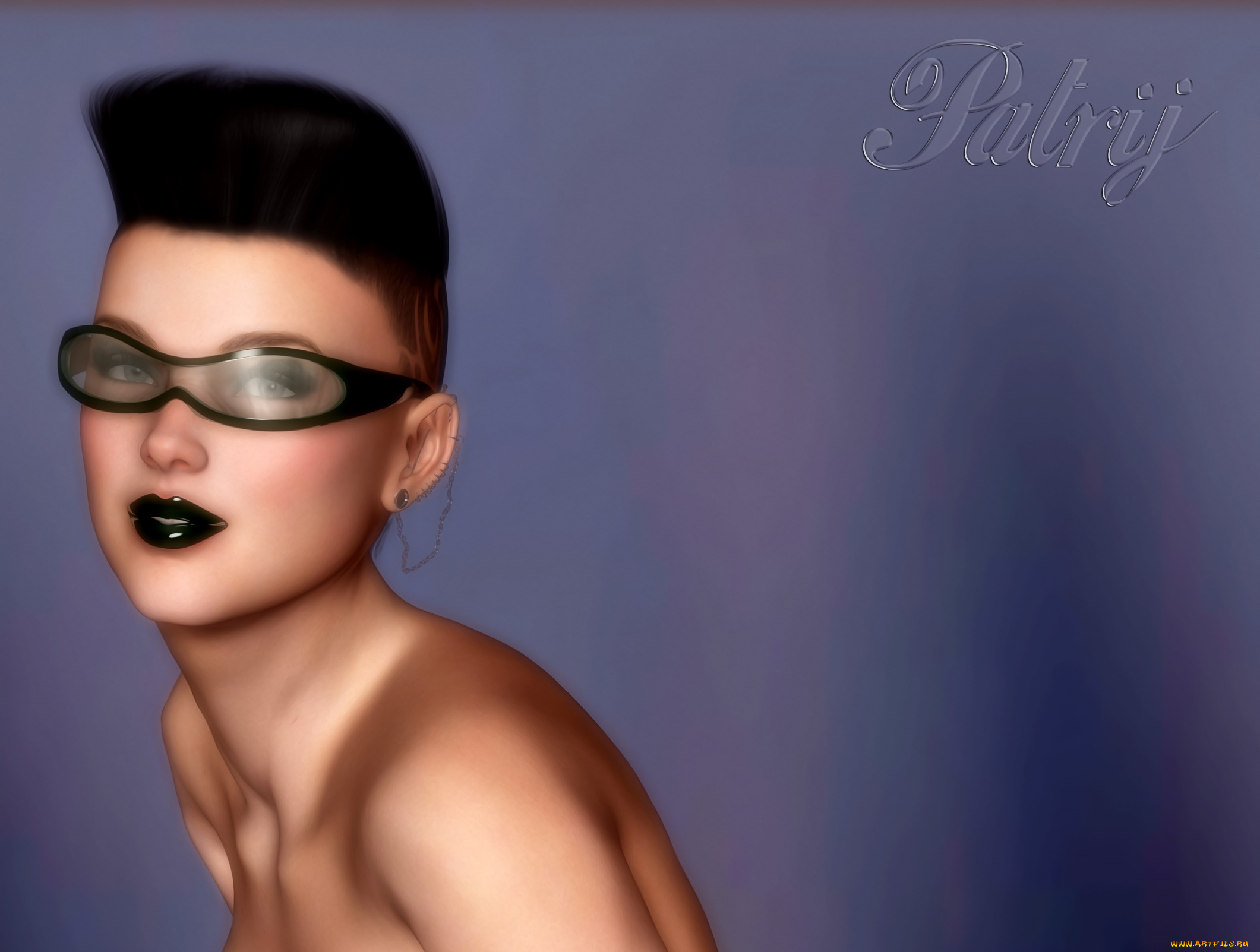 3д, графика, портрет, , portraits, фон, взгляд, девушка