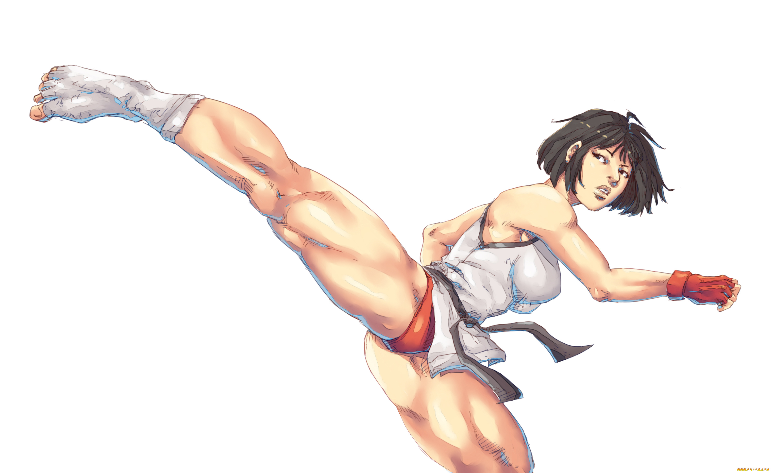 рисованное, комиксы, удар, взгляд, фон, девушка