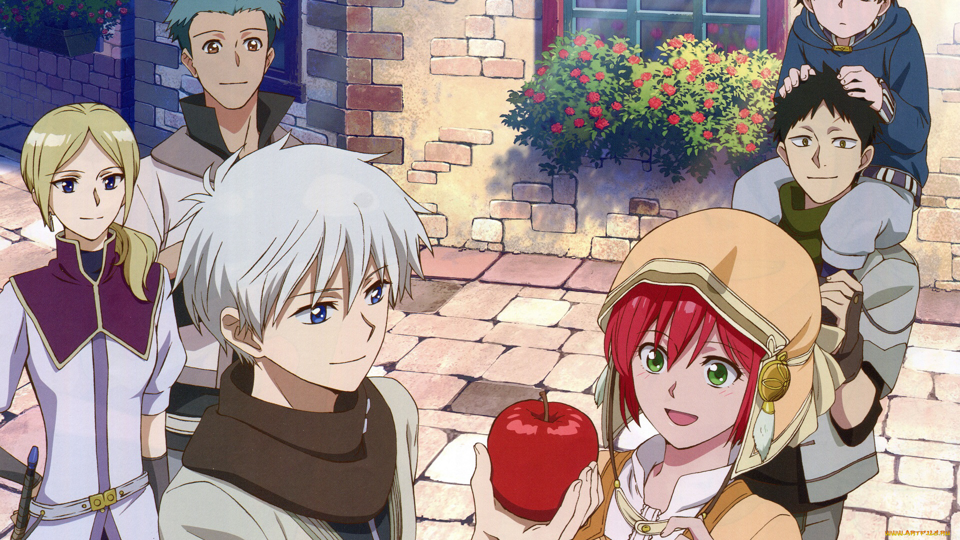 аниме, akagami, no, shirayukihime, персонажи