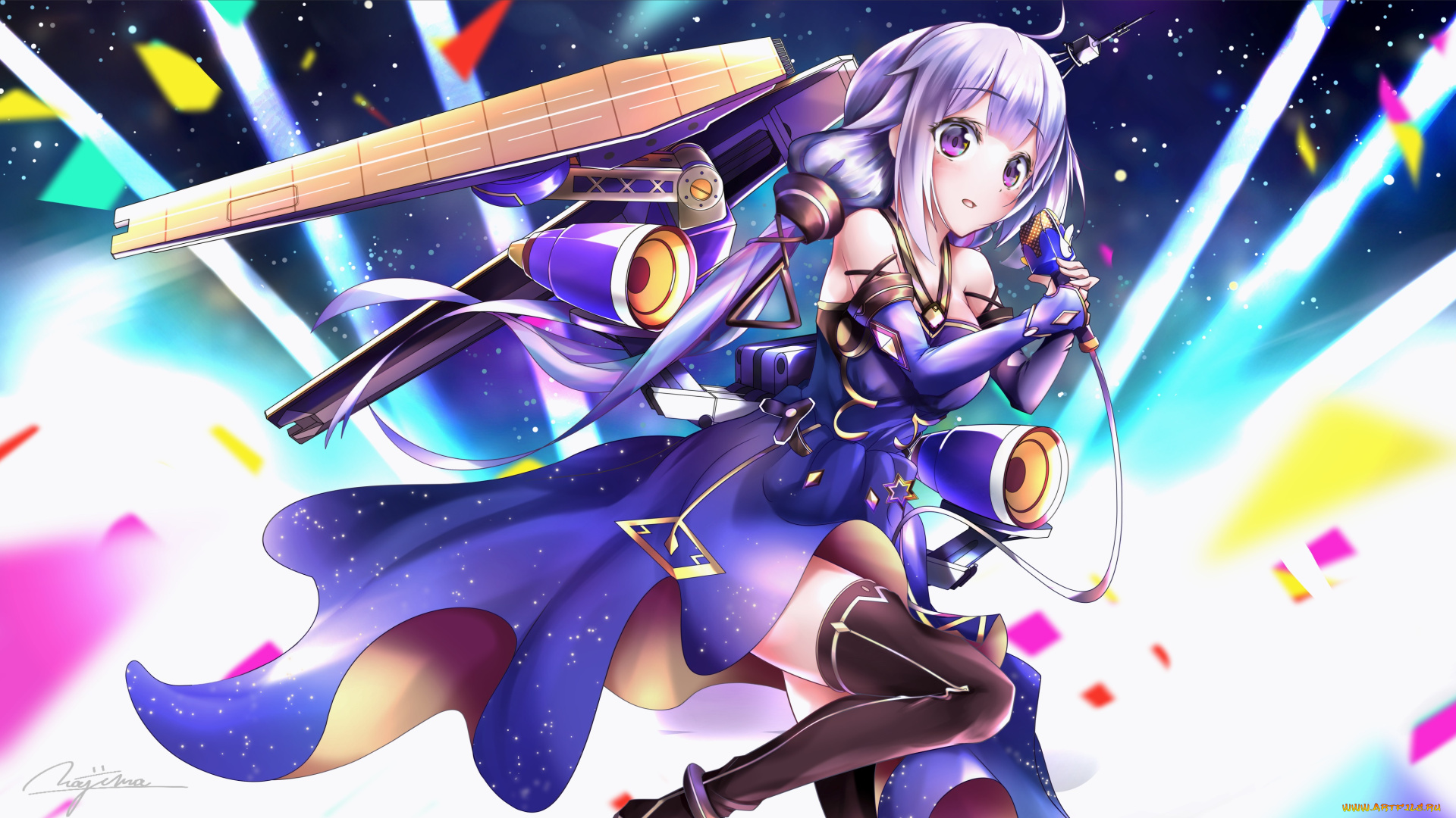 аниме, azur, lane, девушка