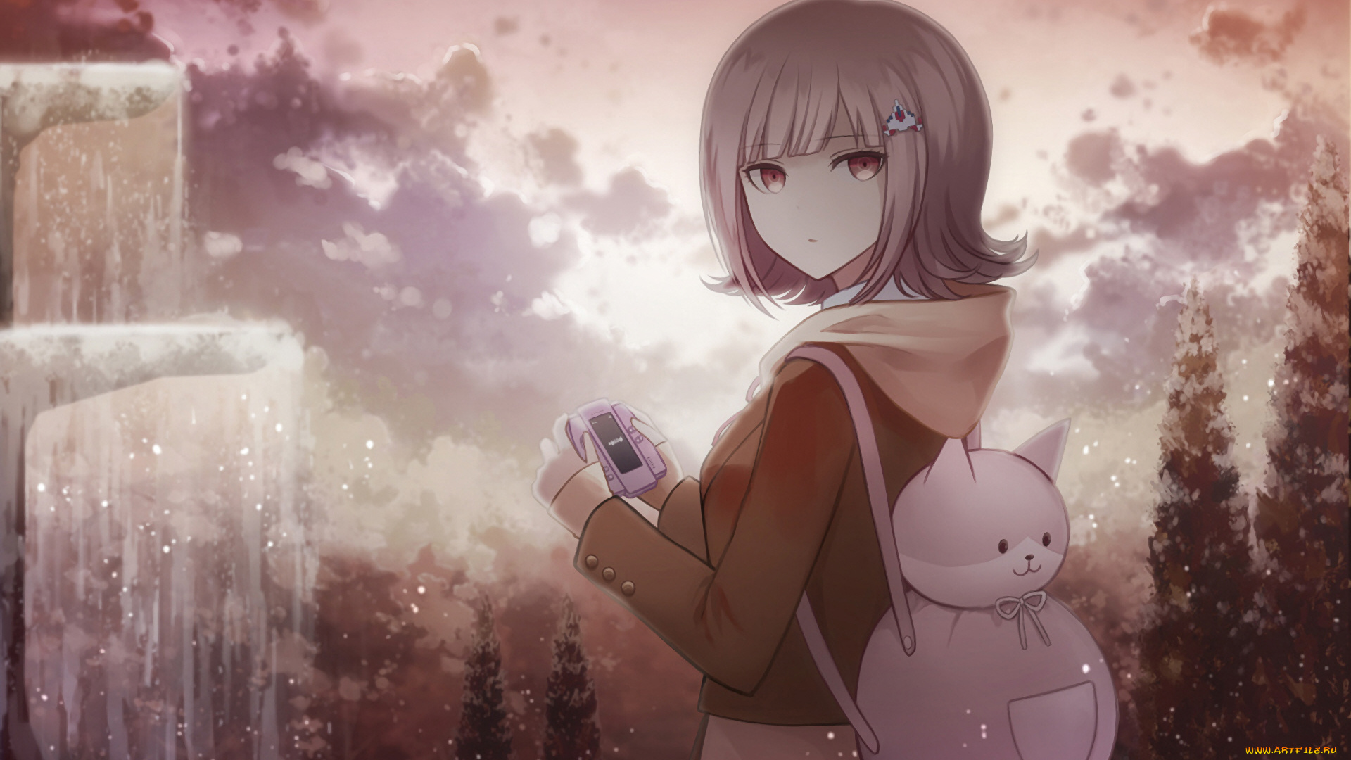 аниме, danganronpa, девушка