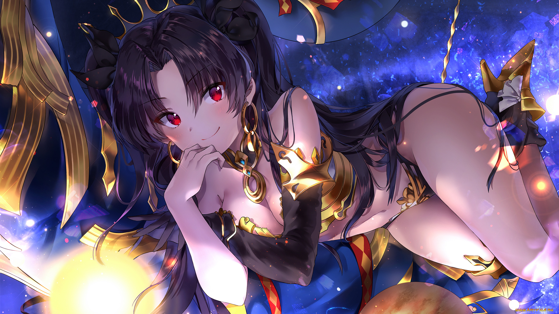 аниме, fate, stay, night, девушка