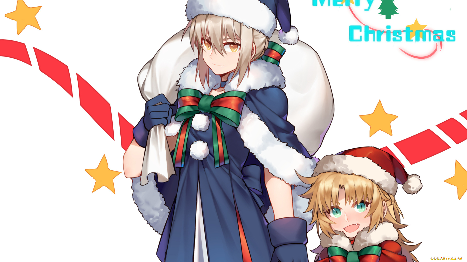 аниме, fate, stay, night, девушки