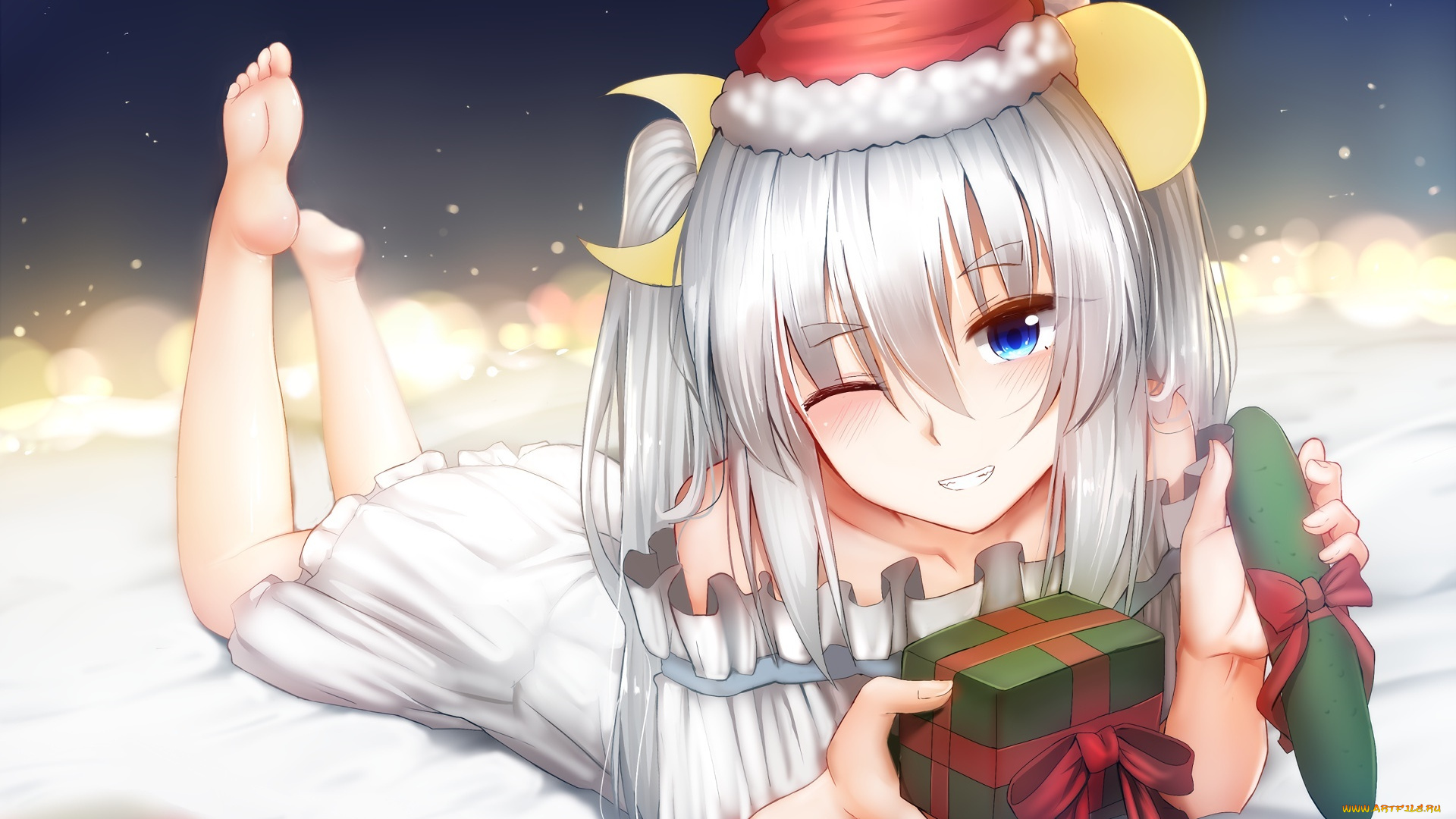 аниме, kantai, collection, девушка, взгляд, фон