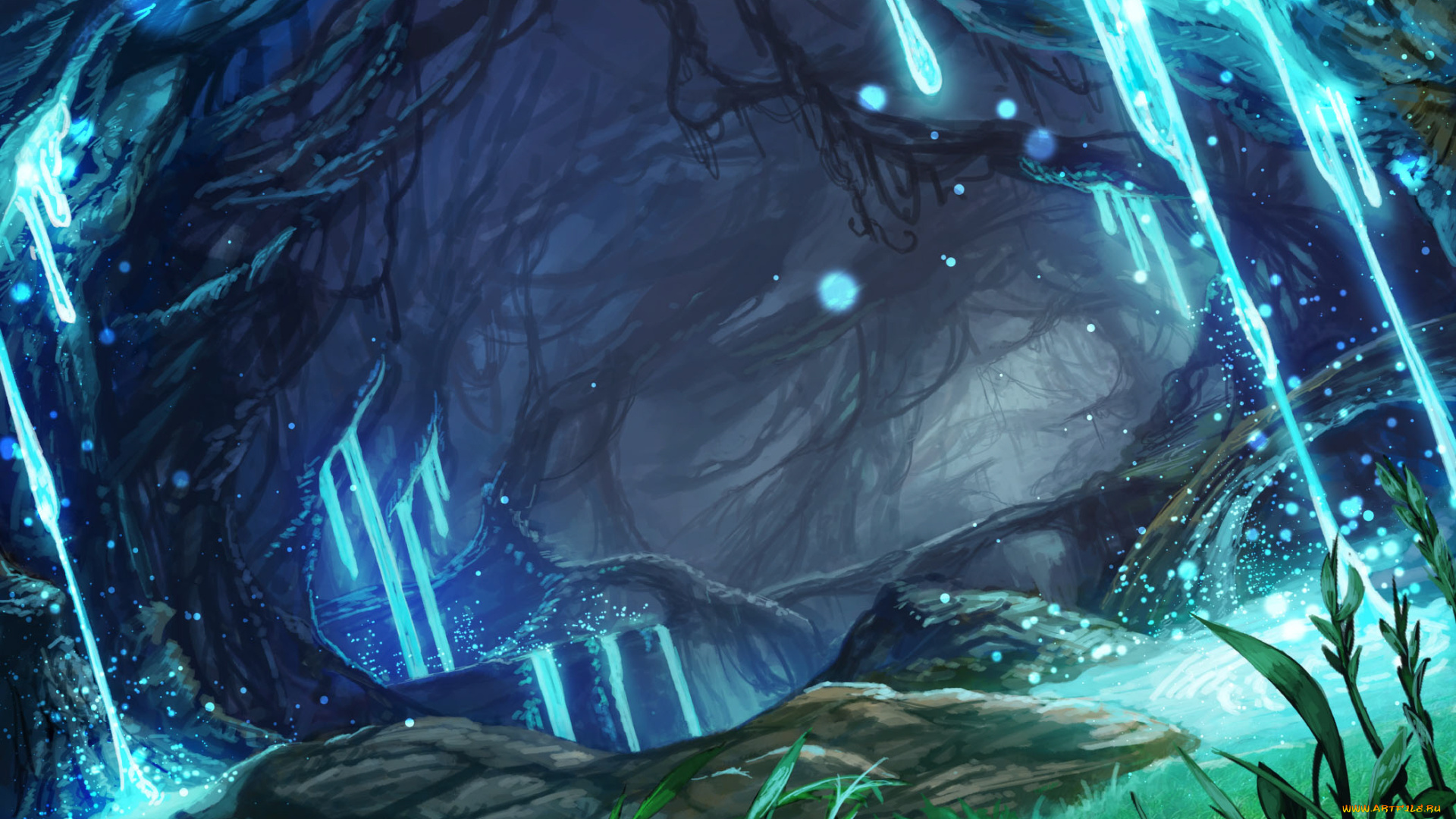 аниме, пейзажи, , природа, природа