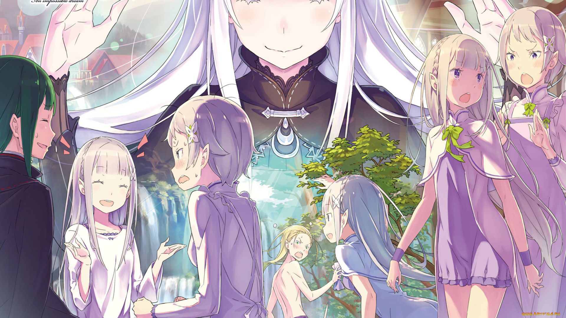 аниме, re, , zero, kara, hajimeru, isekai, seikatsu, с, нуля