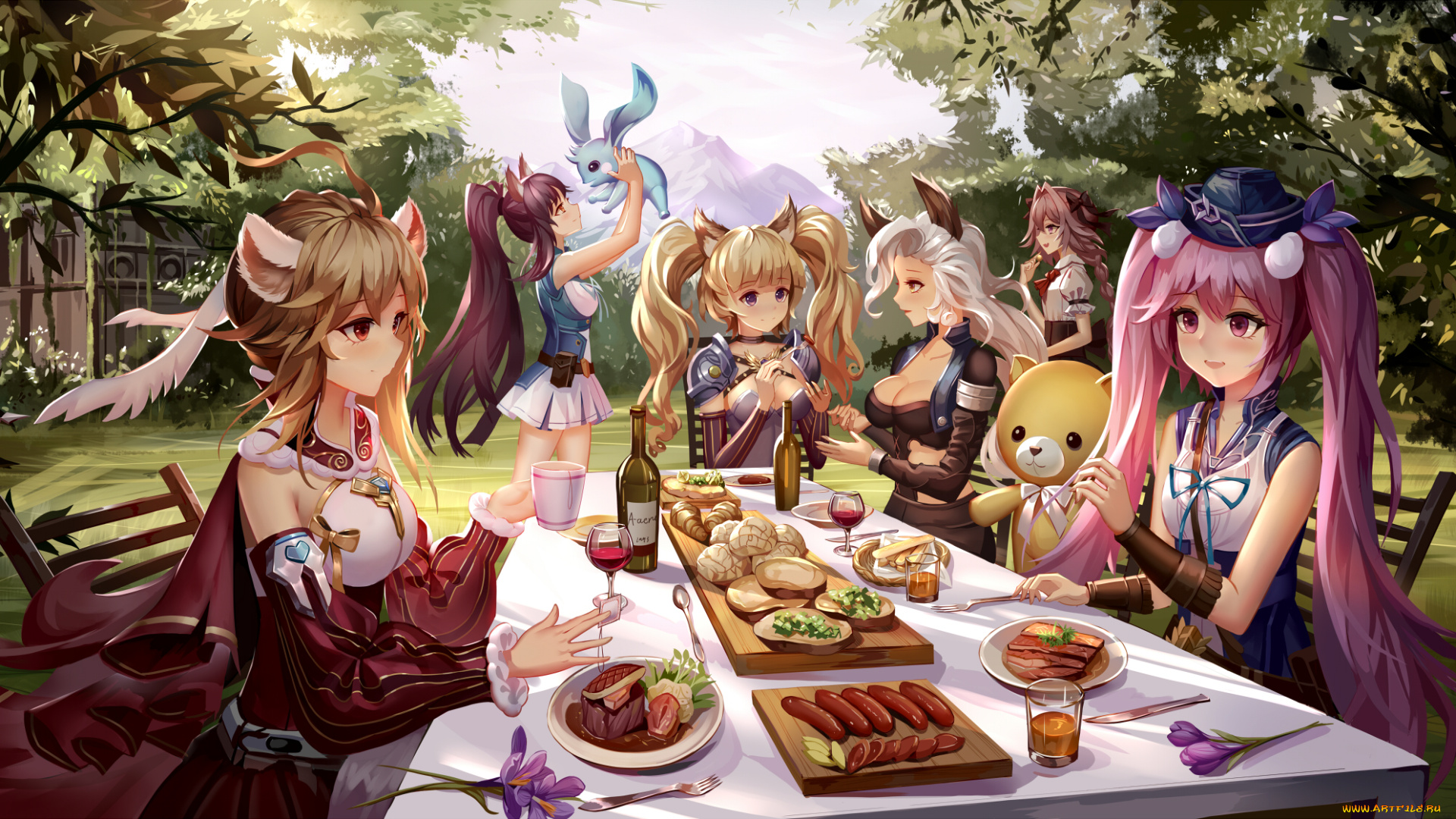 аниме, животные, , существа, chrono, portal