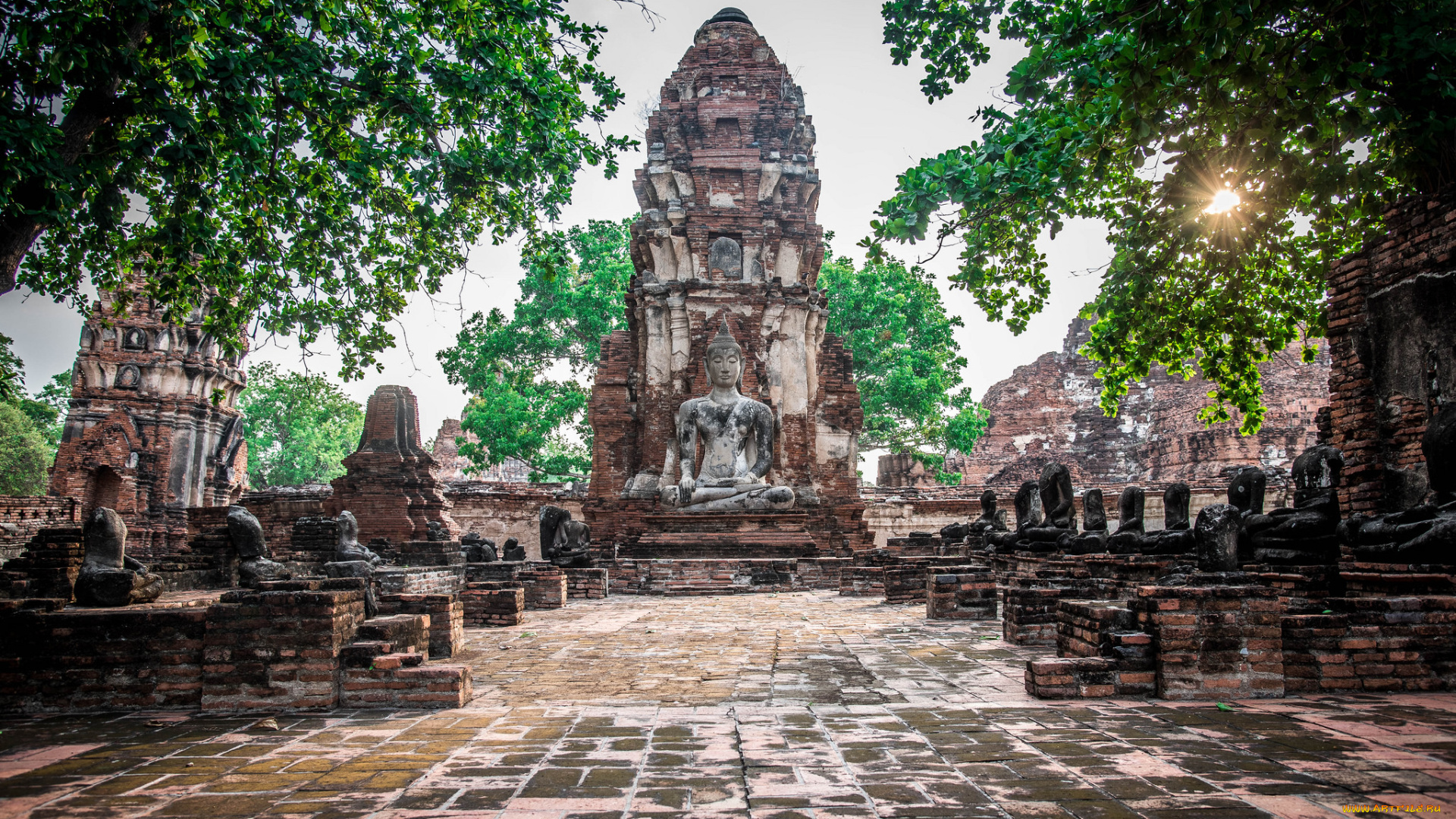 города, -, буддийские, и, другие, храмы, простор