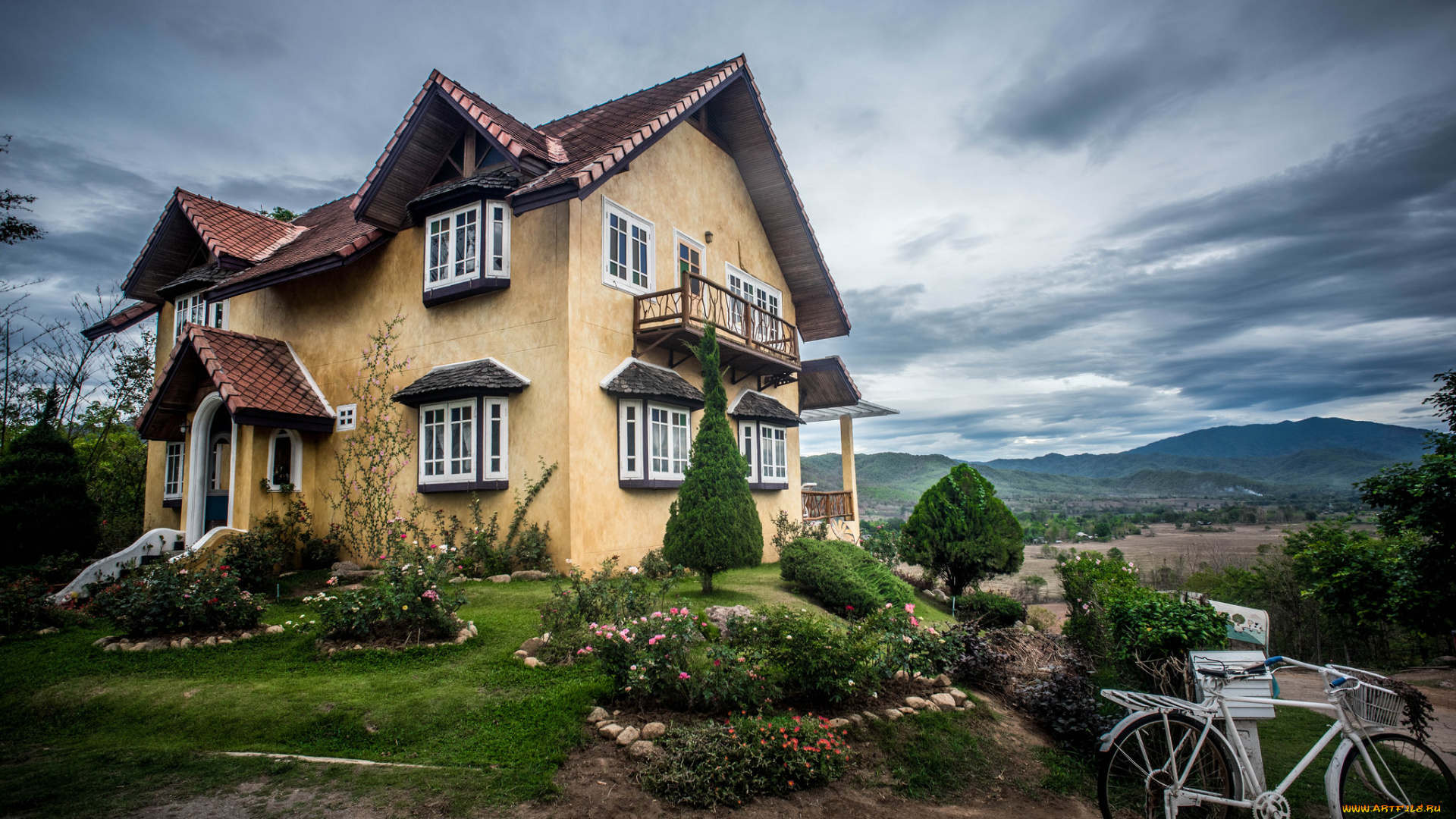 города, -, здания, , дома, простор