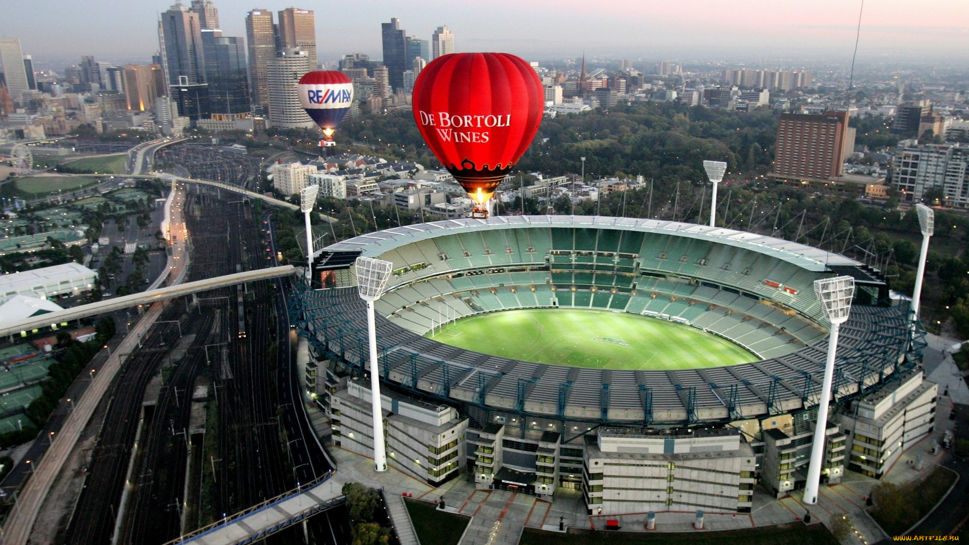 города, мельбурн, , австралия, cricket, stadium