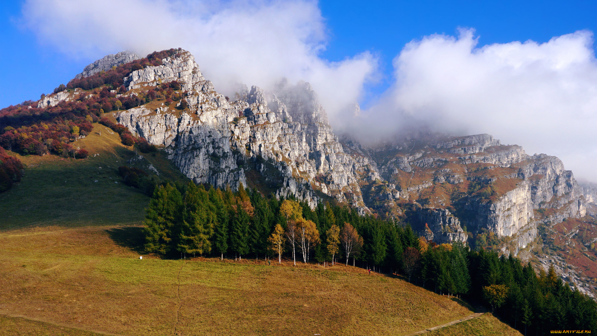 природа, горы, простор