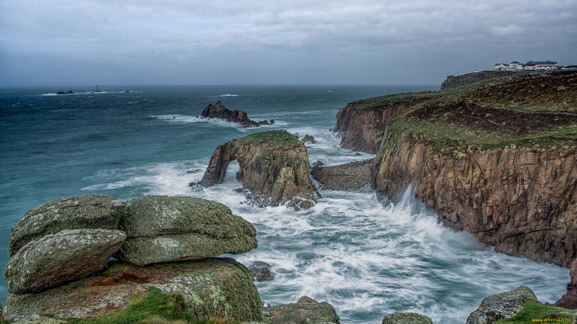 природа, побережье, простор