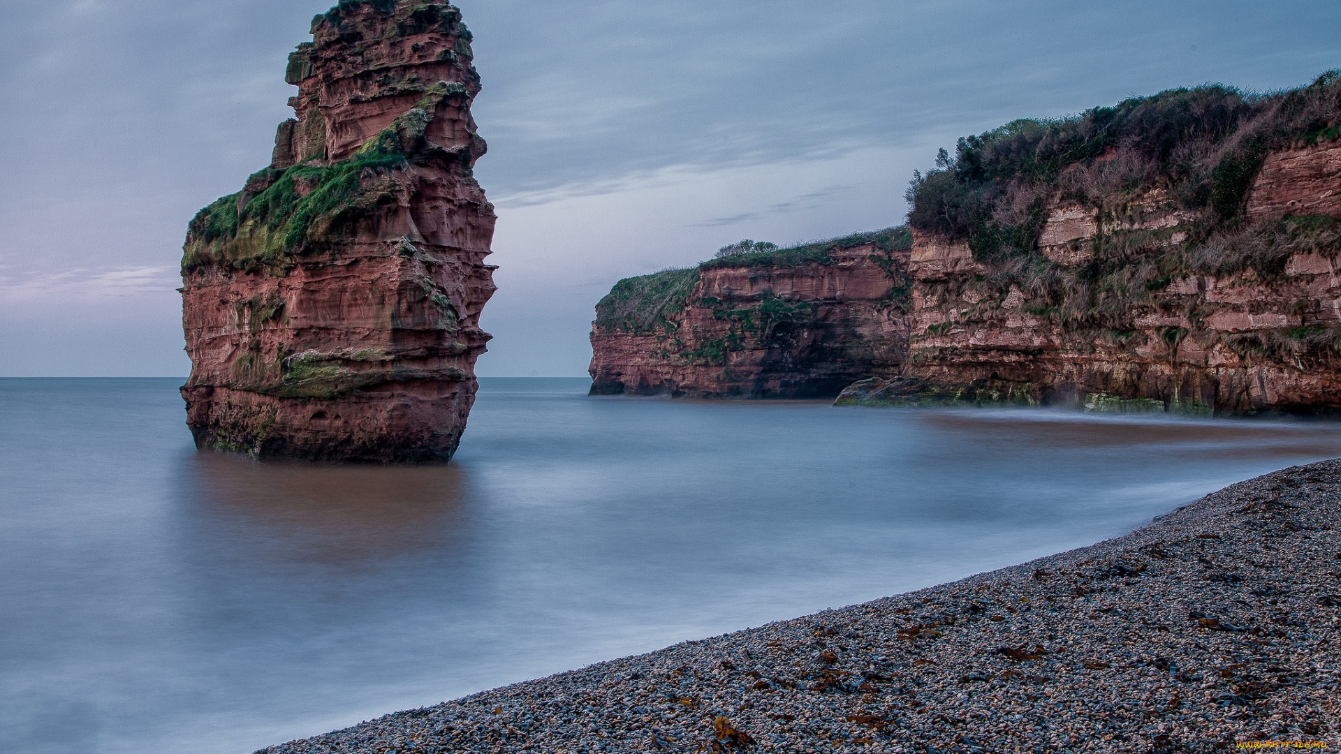 природа, побережье, простор