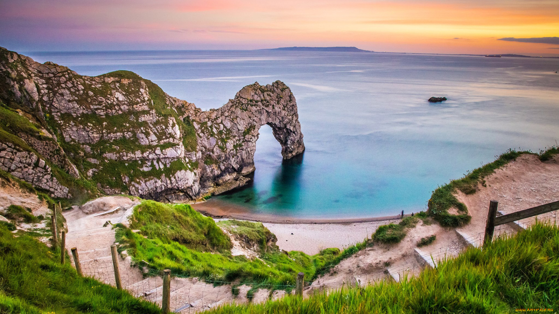 природа, побережье, простор