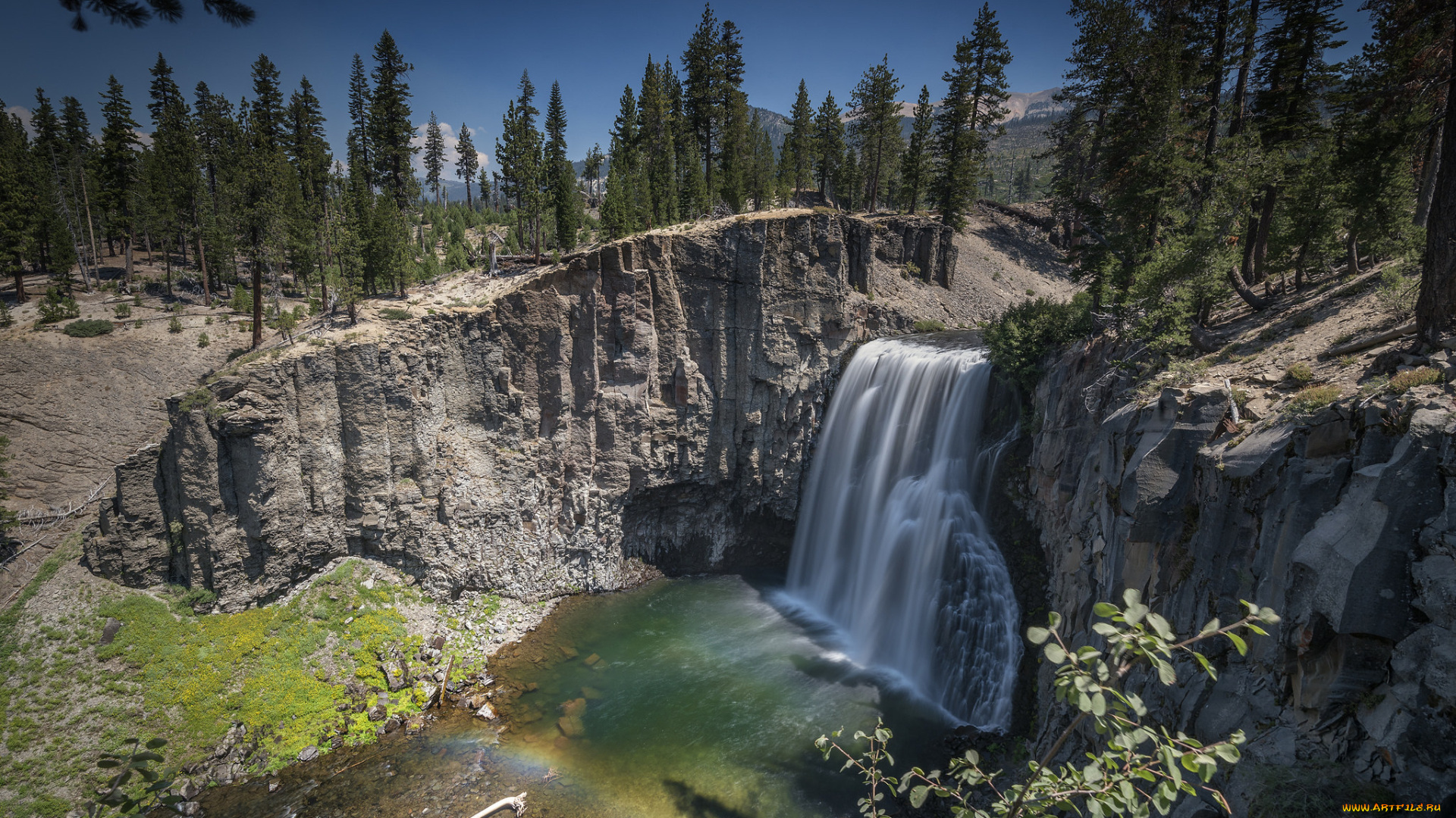 природа, водопады, простор