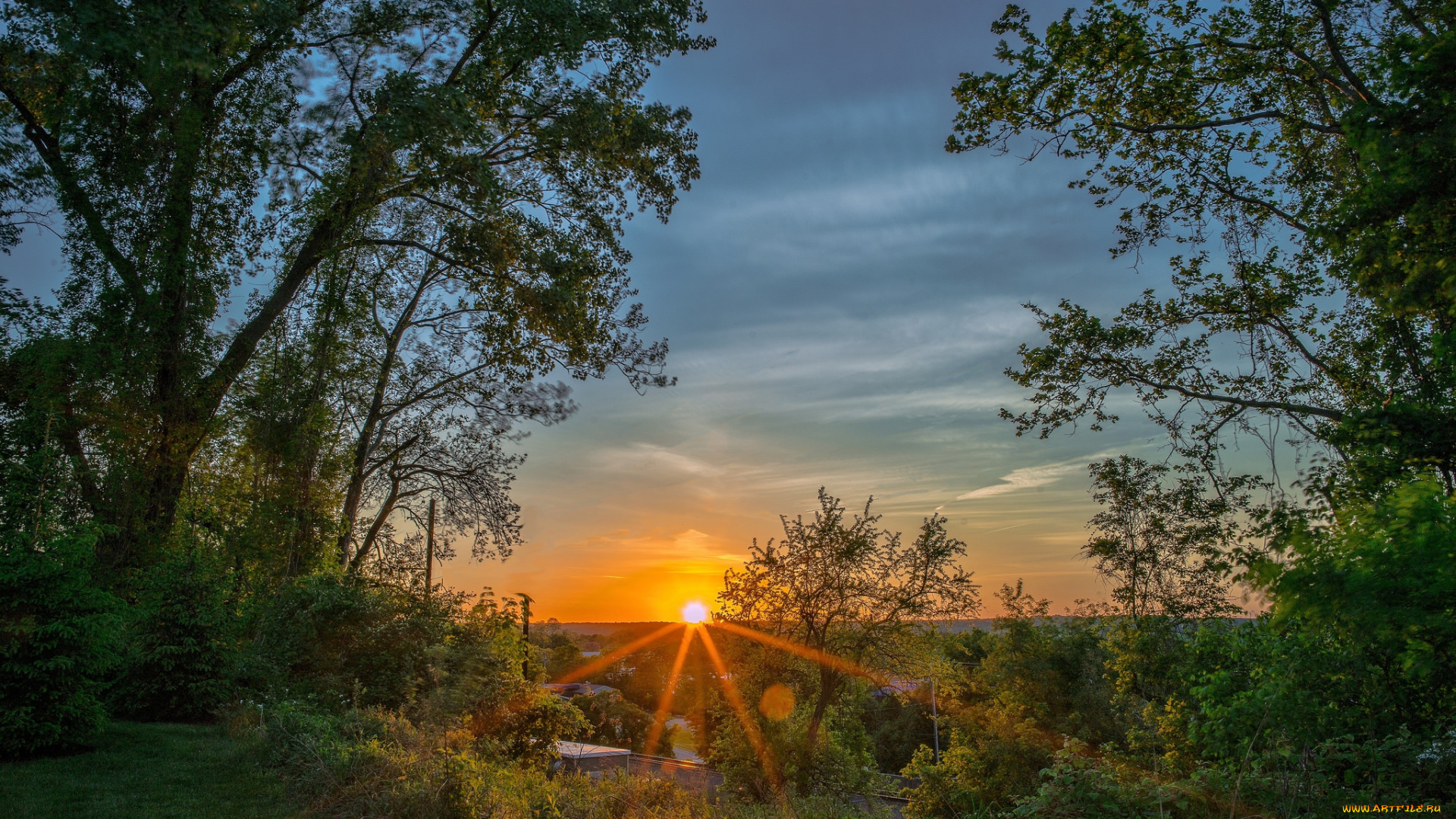природа, восходы, закаты, простор