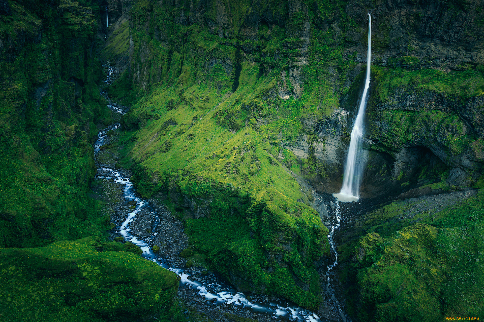 природа, водопады, простор