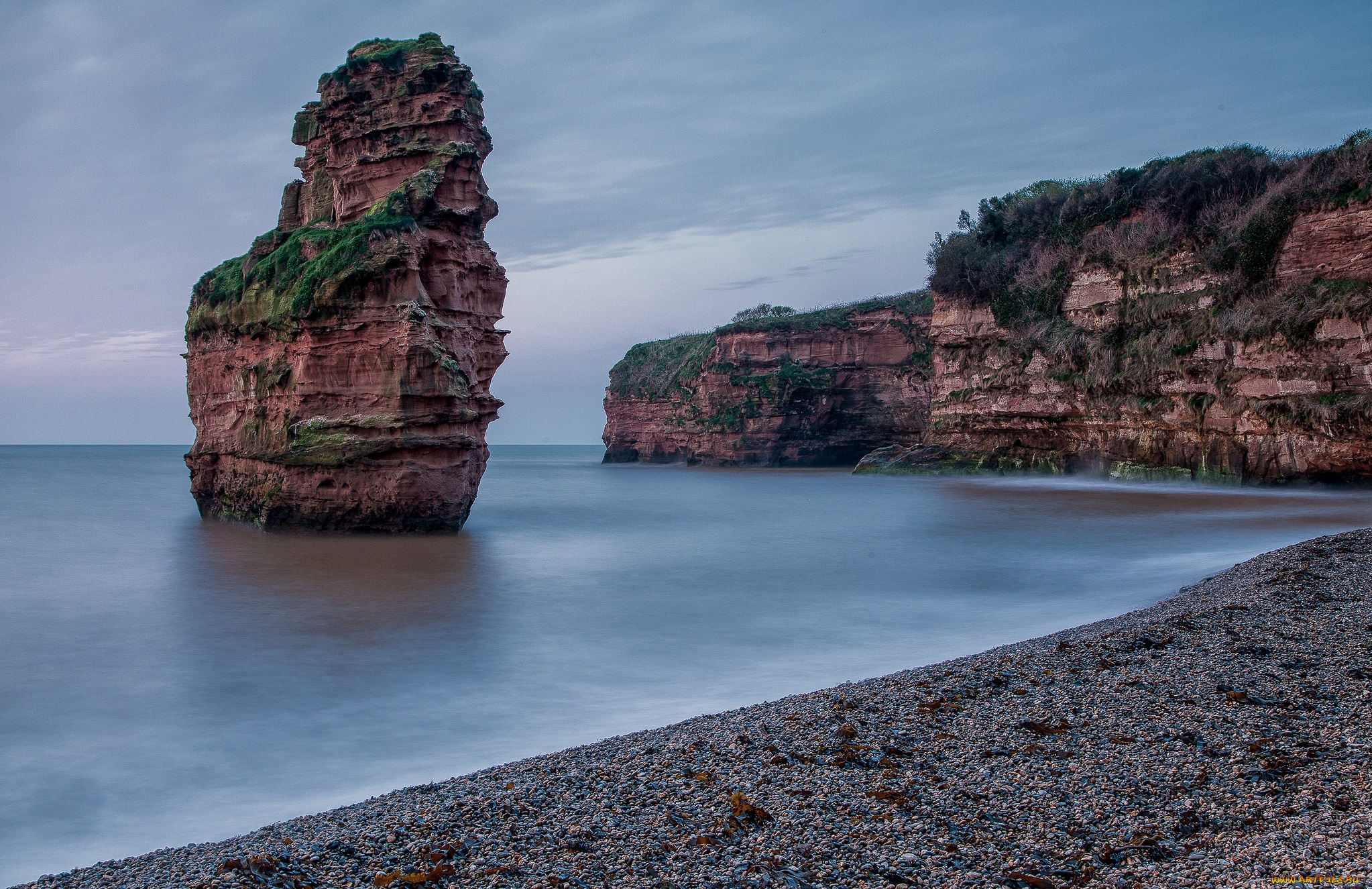 природа, побережье, простор