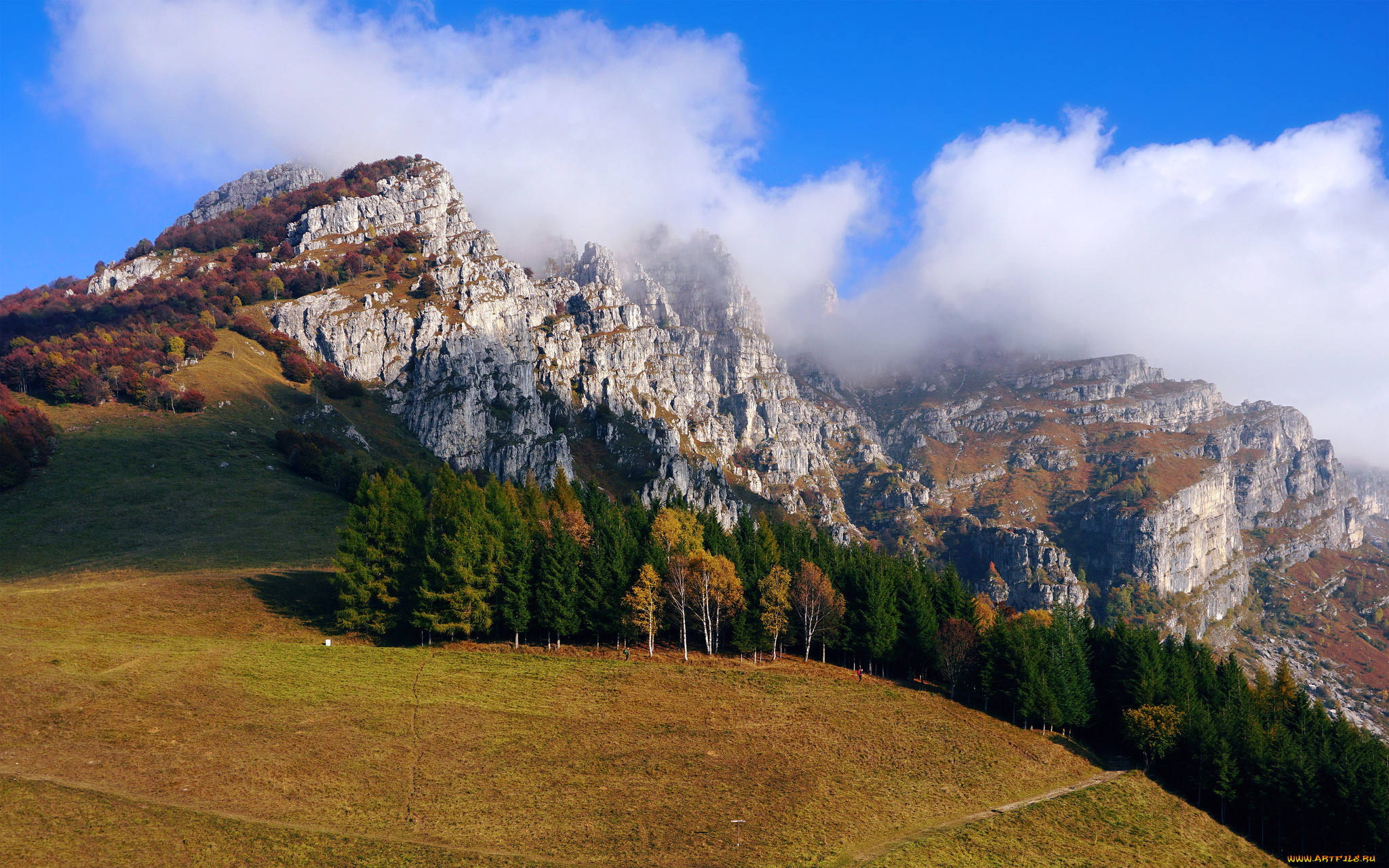 природа, горы, простор