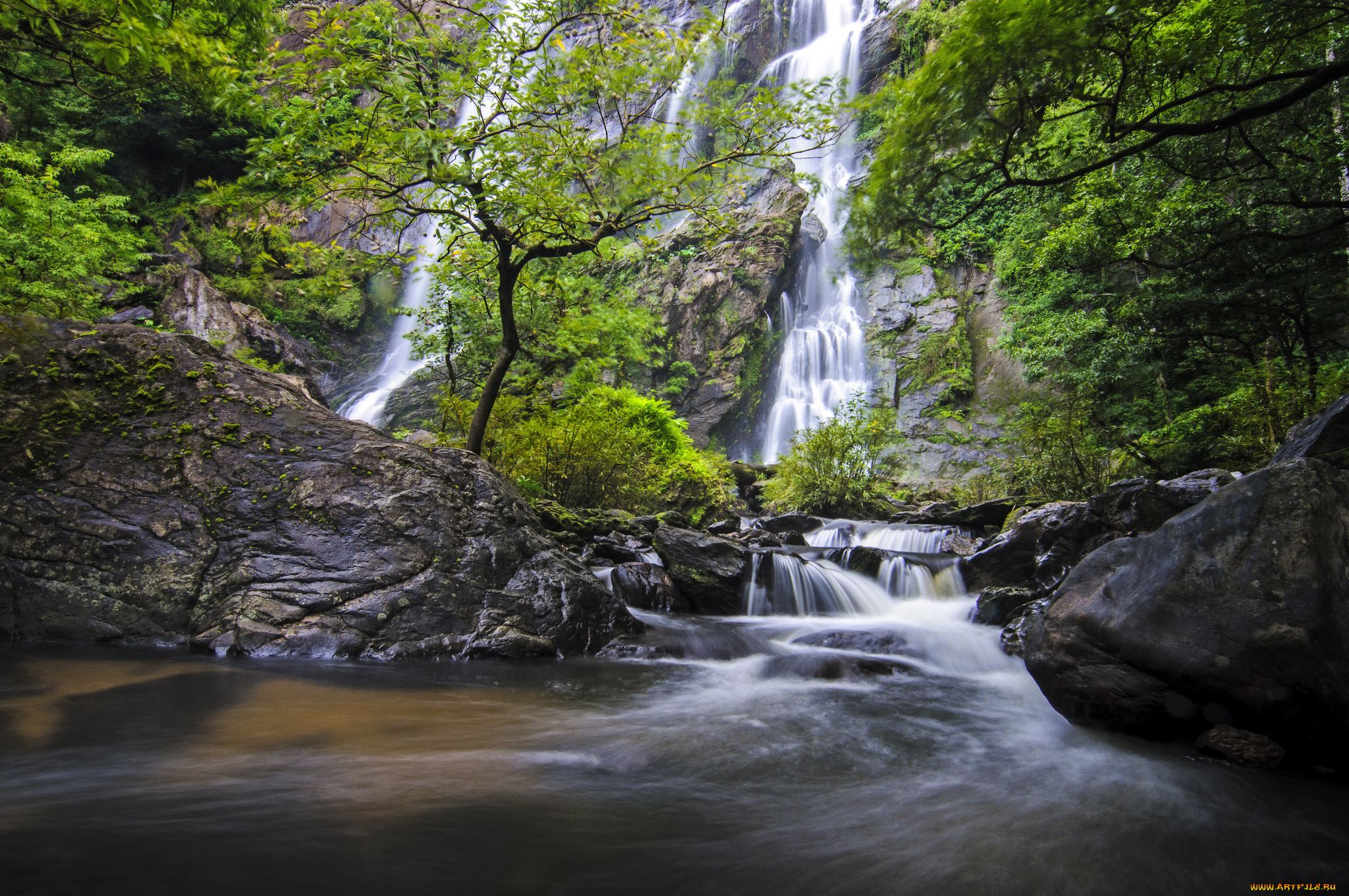 природа, водопады, простор