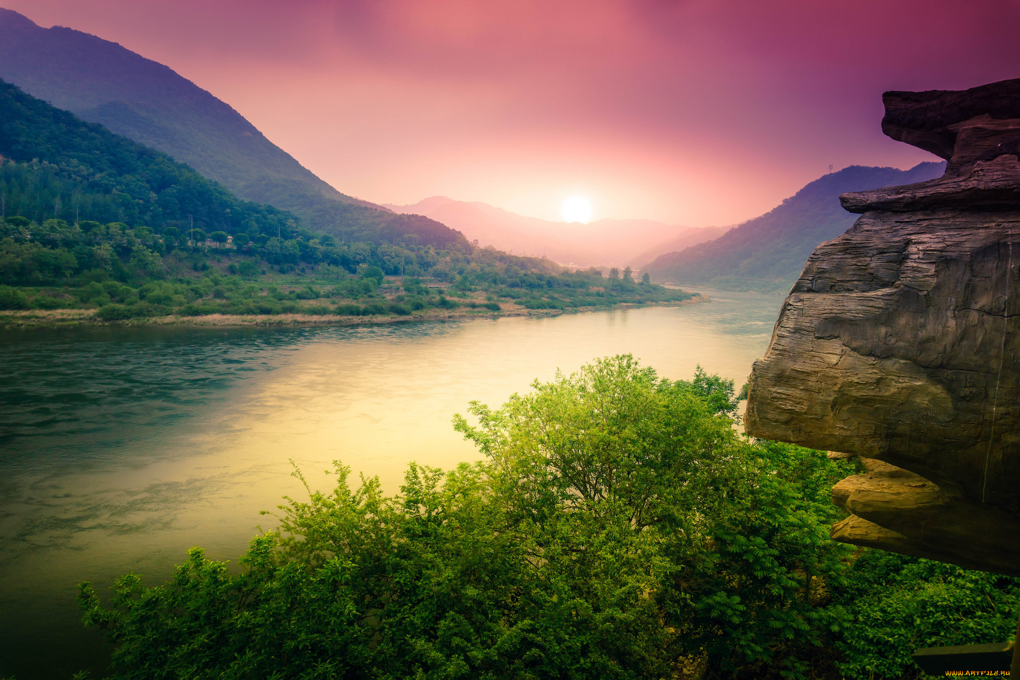 природа, реки, озера, простор