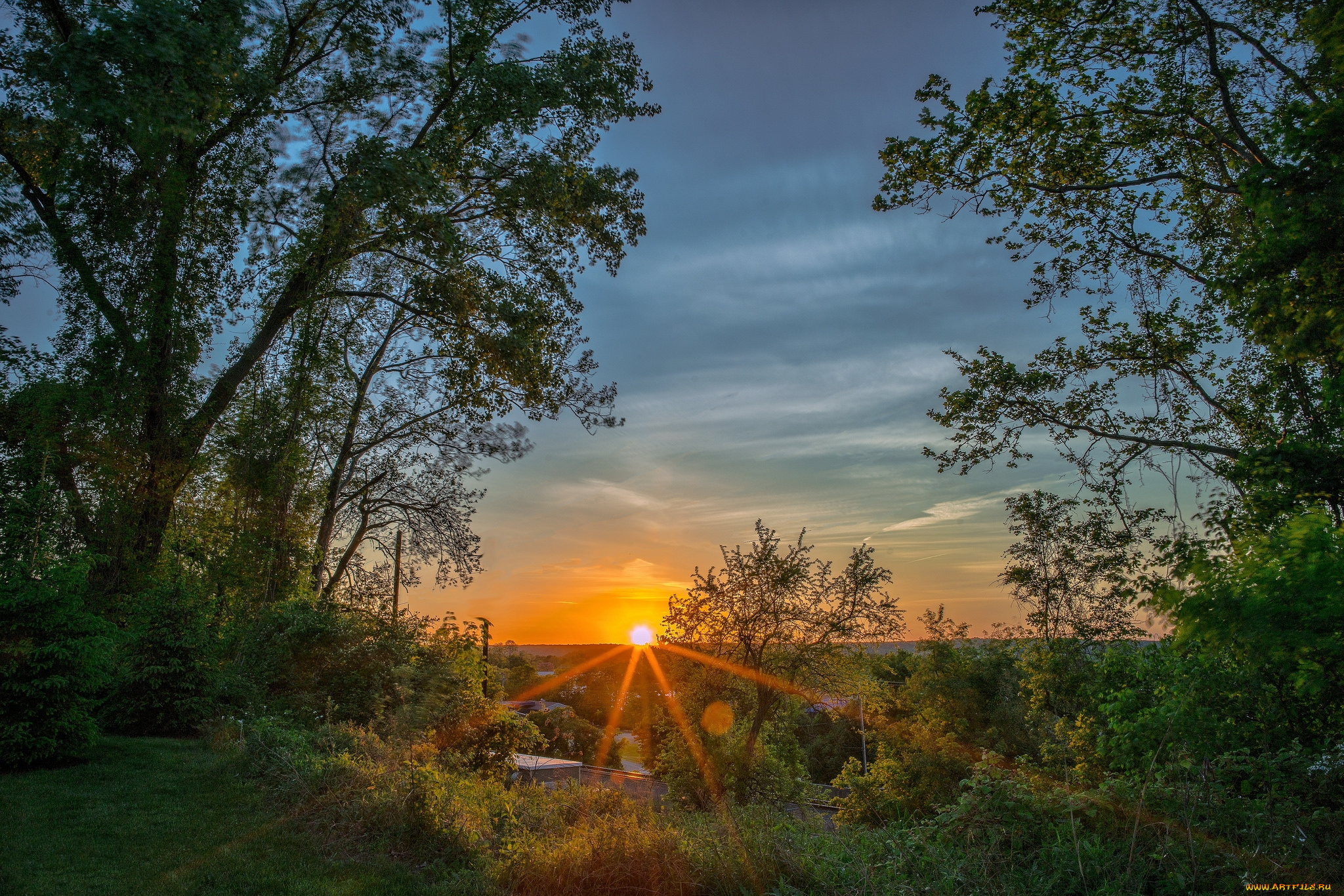 природа, восходы, закаты, простор