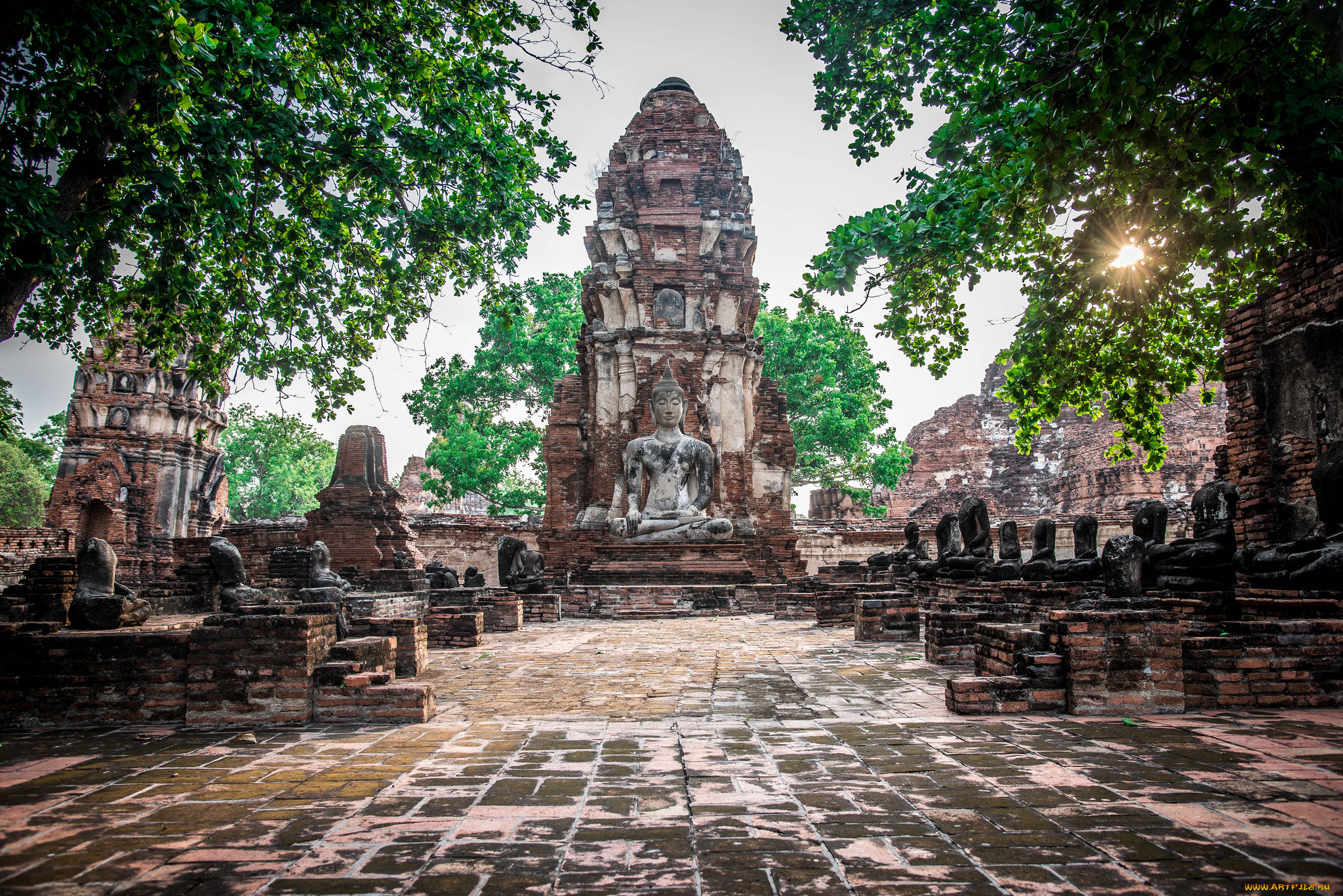 города, -, буддийские, и, другие, храмы, простор