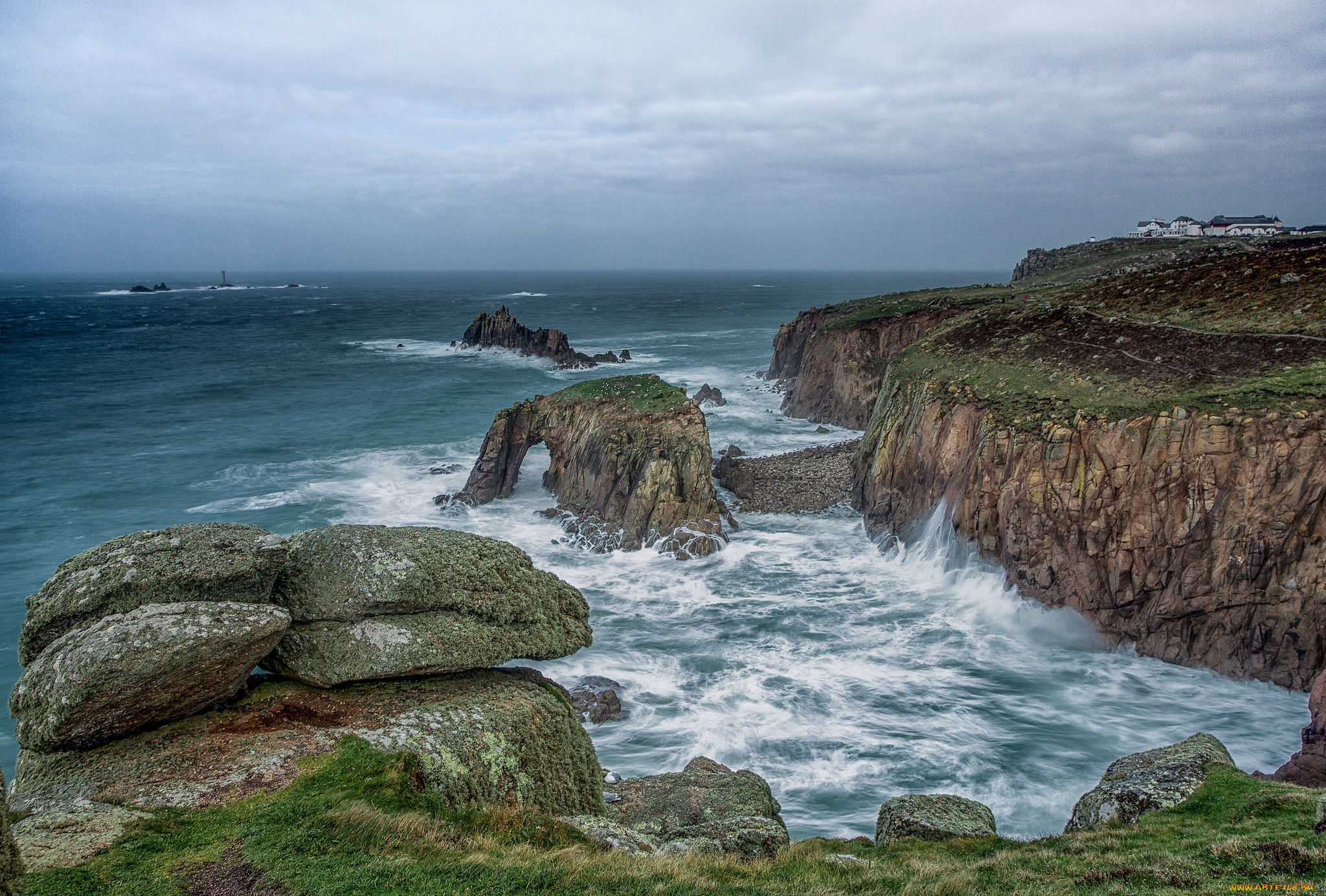 природа, побережье, простор