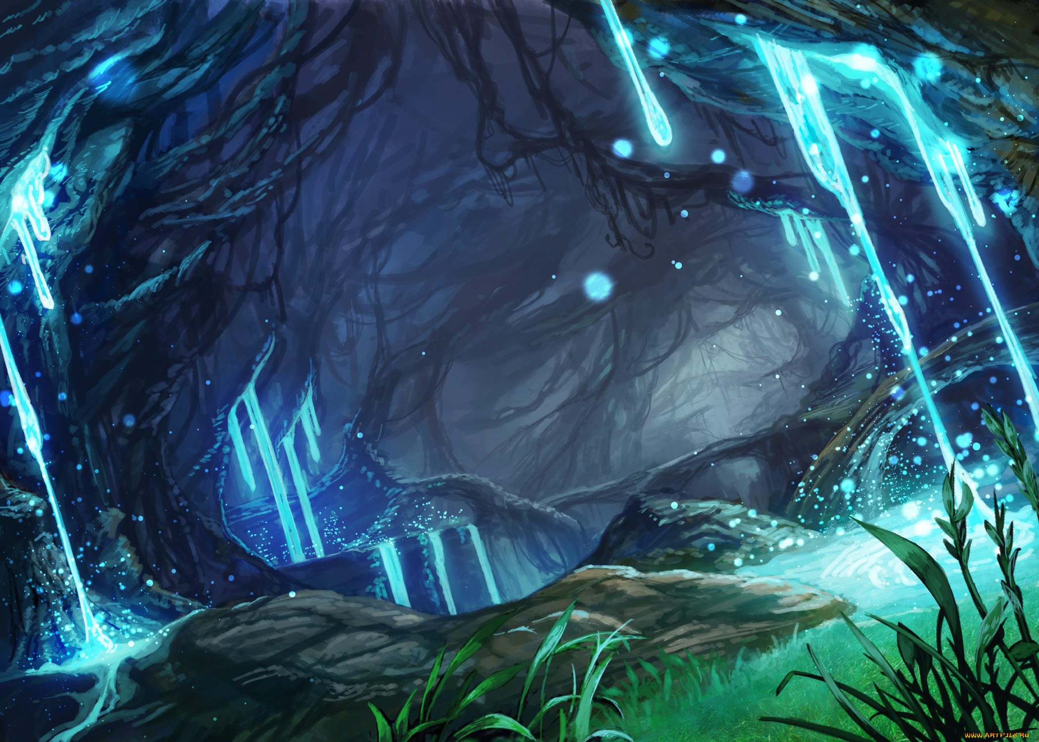 аниме, пейзажи, , природа, природа