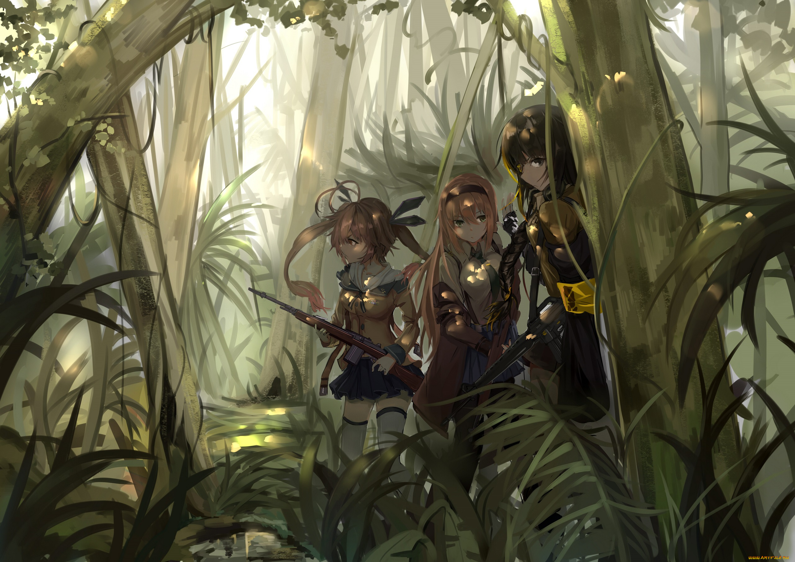 аниме, girls, frontline, девушки