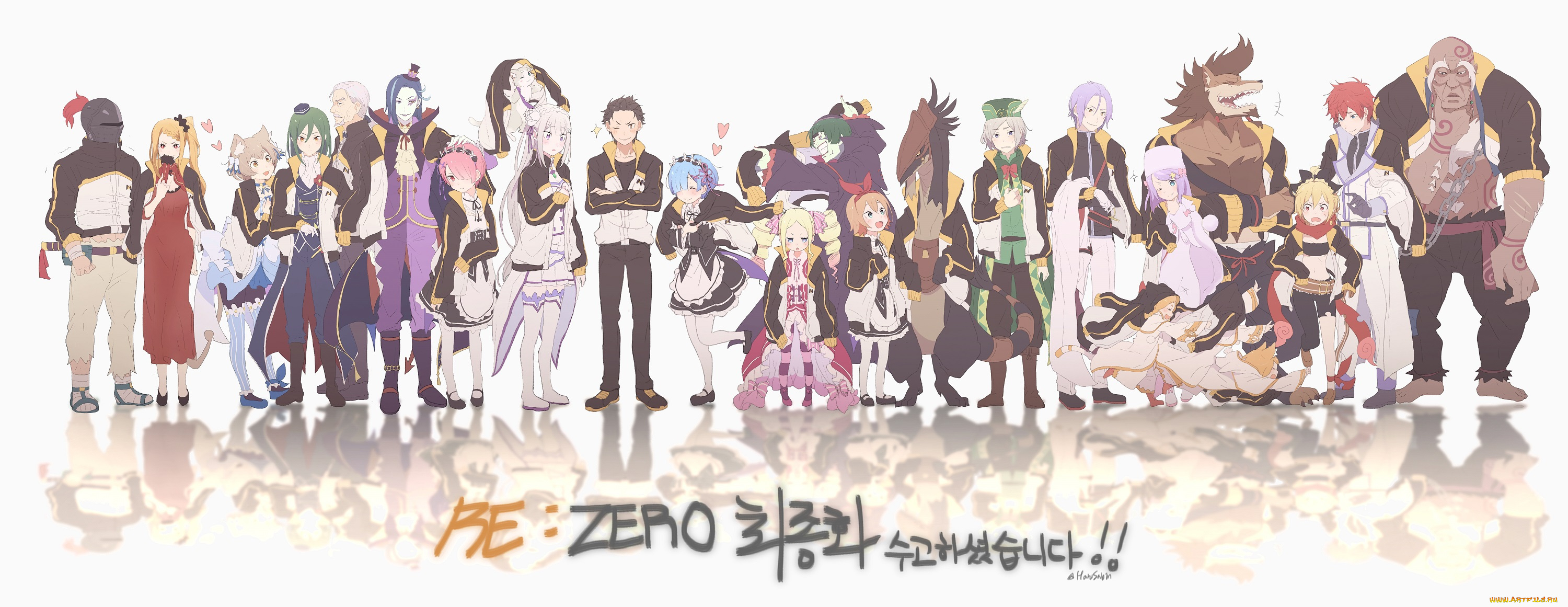 аниме, re, , zero, kara, hajimeru, isekai, seikatsu, персонажи