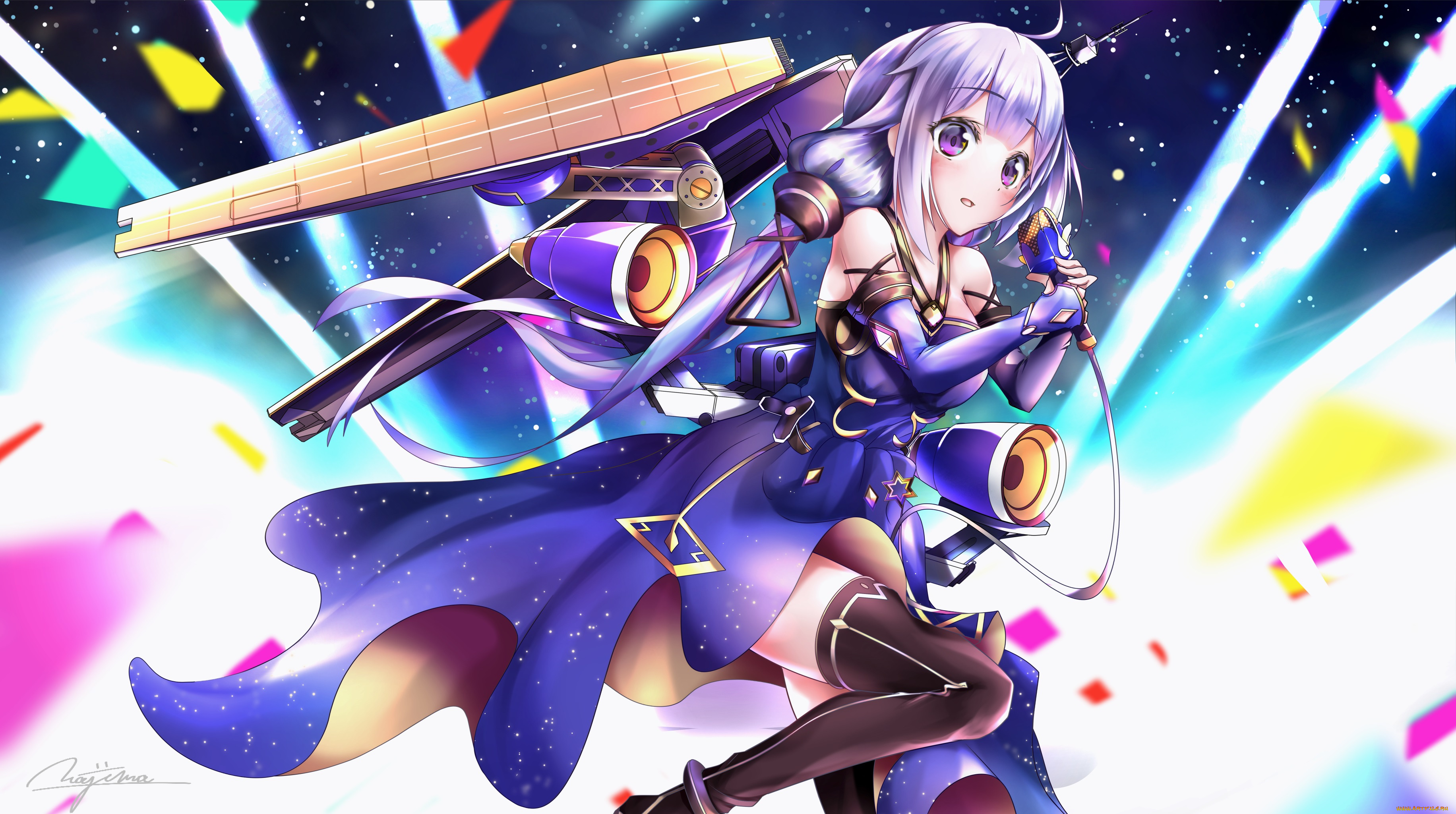 аниме, azur, lane, девушка