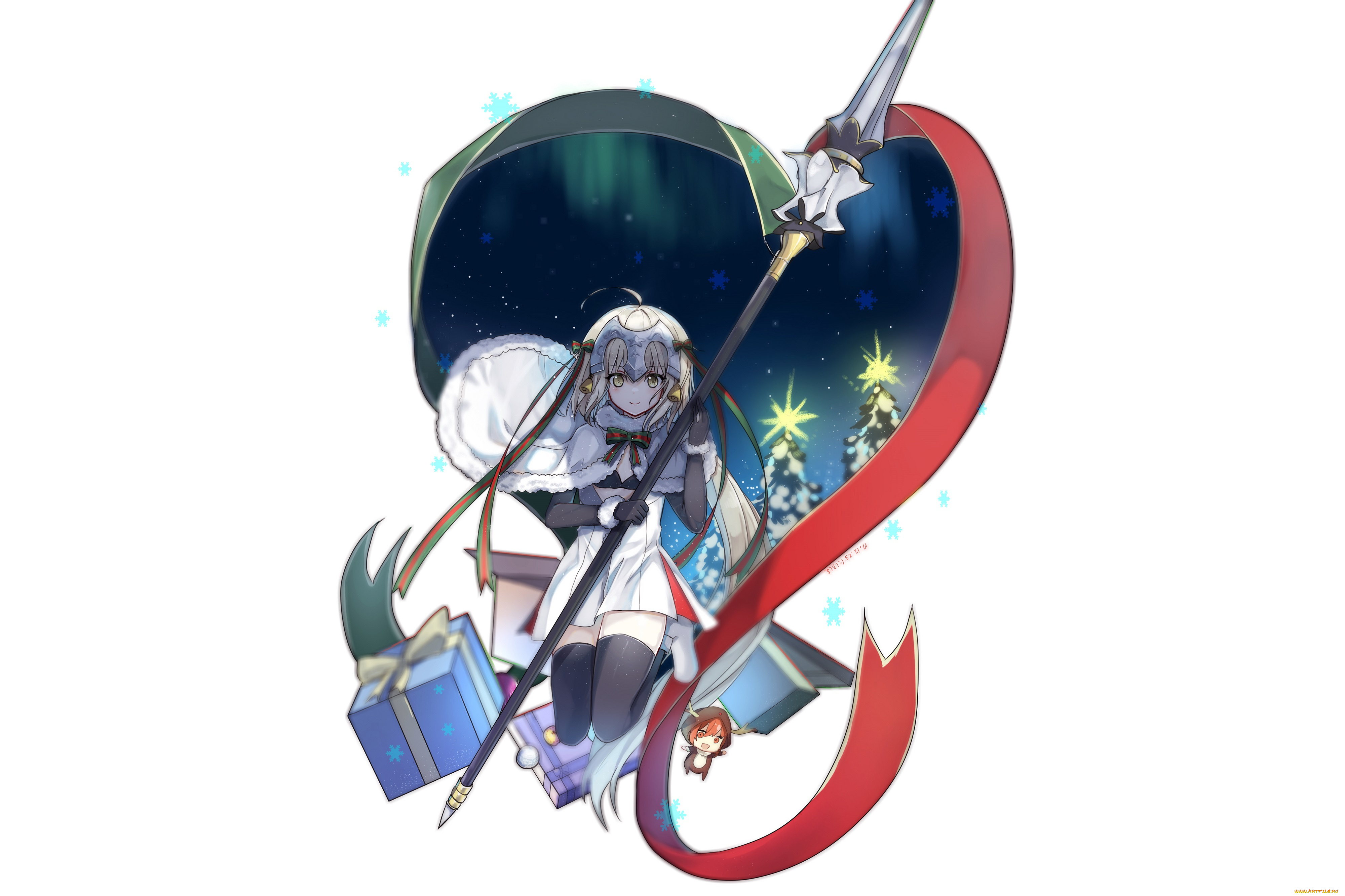 аниме, fate, stay, night, девушка