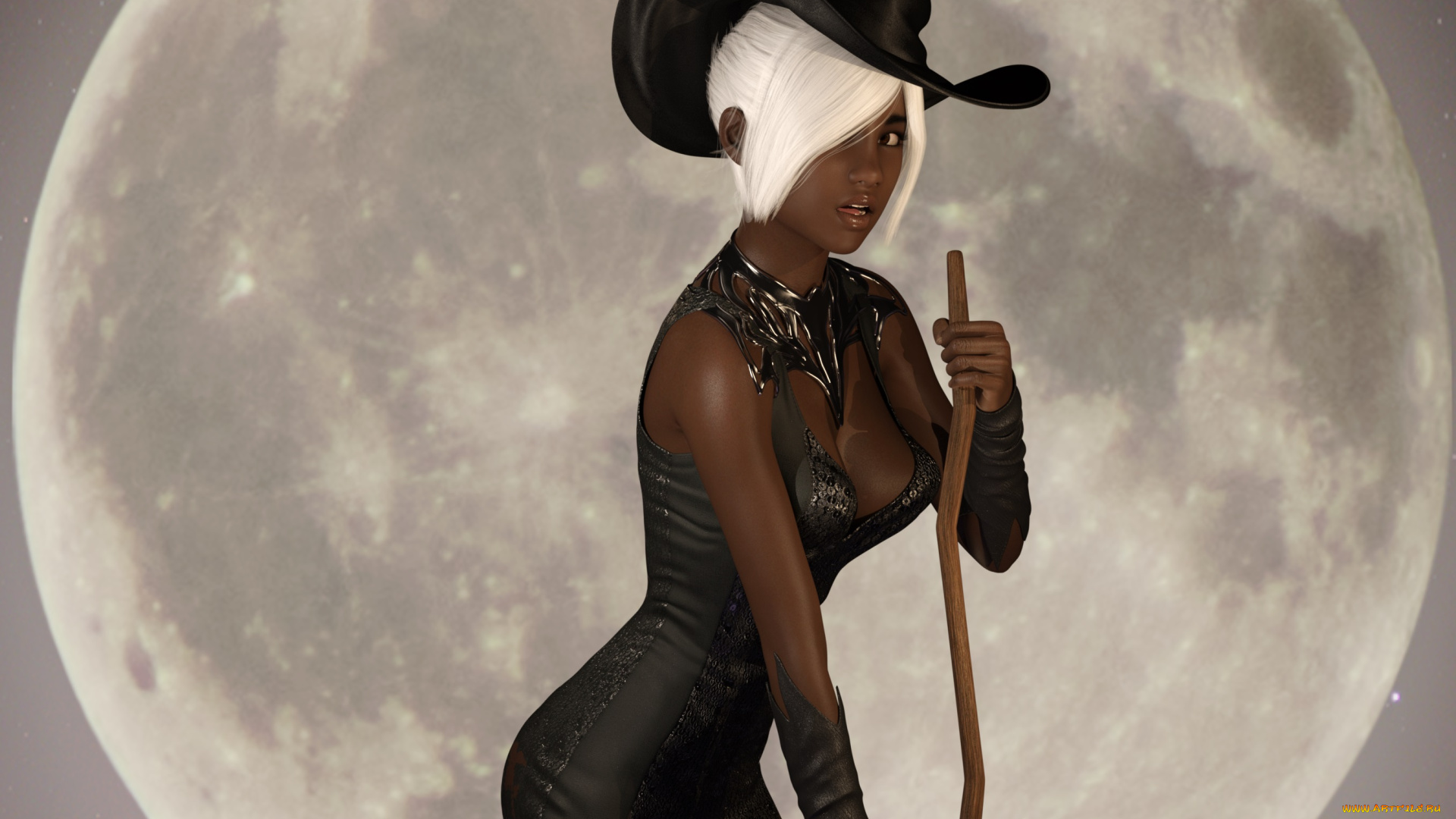 3д, графика, фантазия, , fantasy, фон, взгляд, девушка