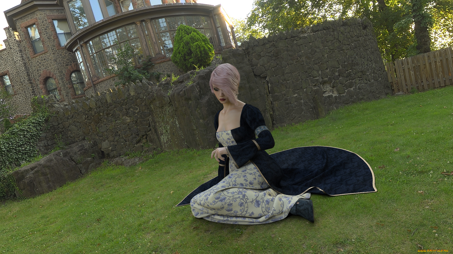 3д, графика, люди, , people, фон, взгляд, девушка