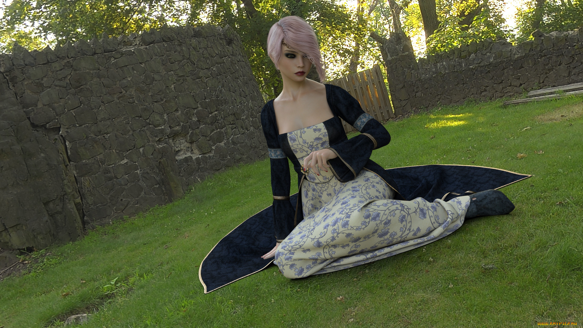 3д, графика, люди, , people, фон, взгляд, девушка