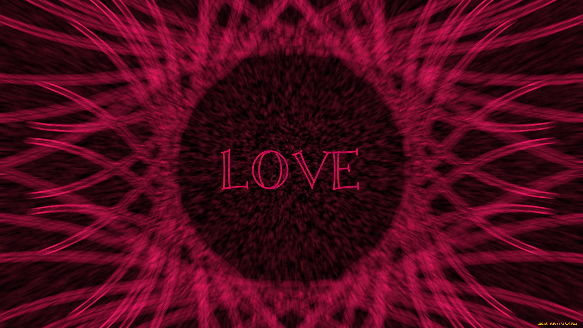 3д, графика, романтика, , romantics, солнце, круг, лучи, любовь, надпись