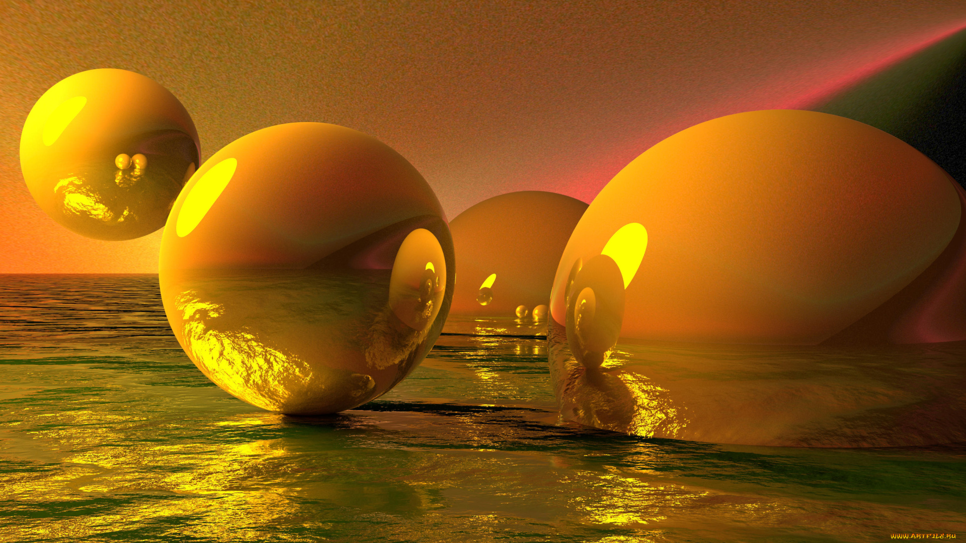 3д, графика, шары, , balls, фон, шары